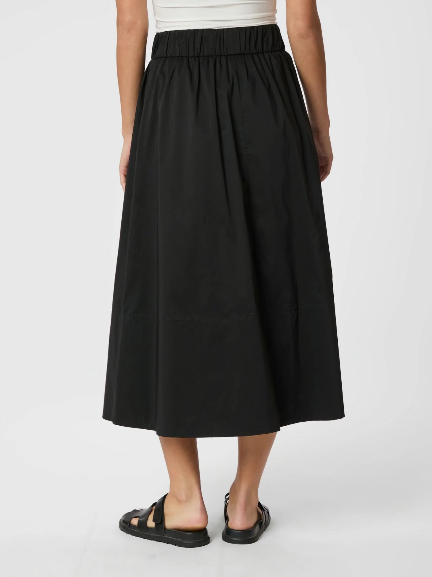 Yara Poplin Skirt Black - Image 5
