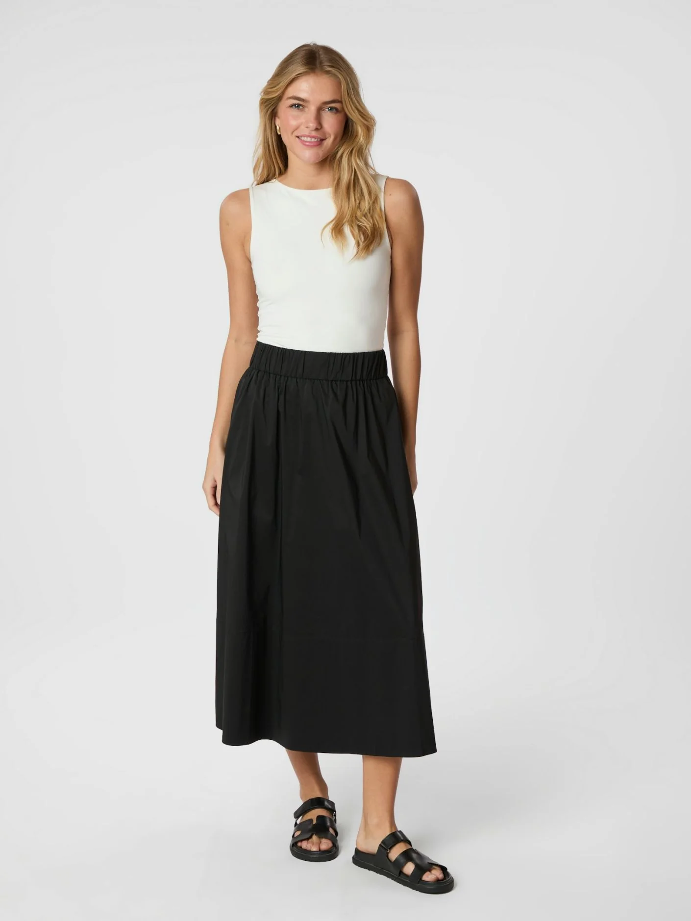 Yara Poplin Skirt Black - Image 6