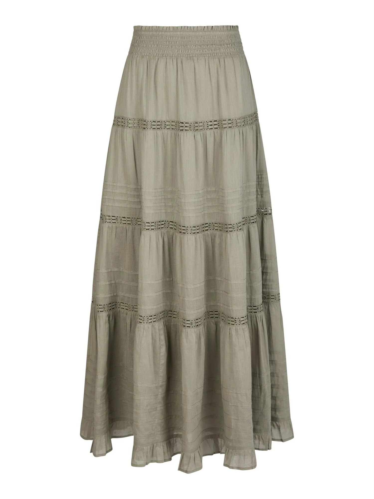 Felicia S Voile Skirt  Smoke Green - Image 7