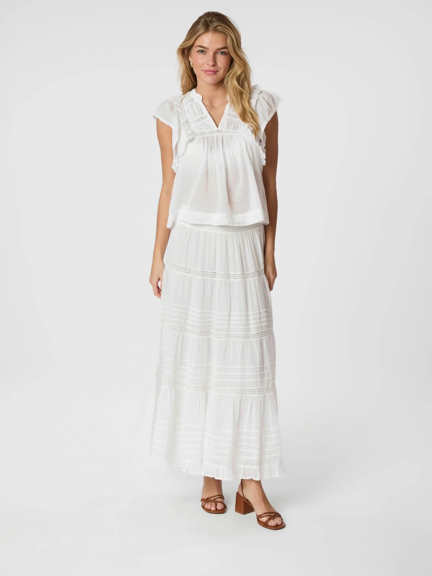 Felicia S Voile Skirt White - Image 3