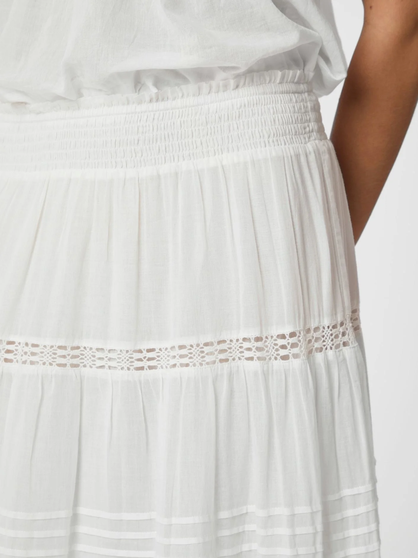 Felicia S Voile Skirt White - Image 4