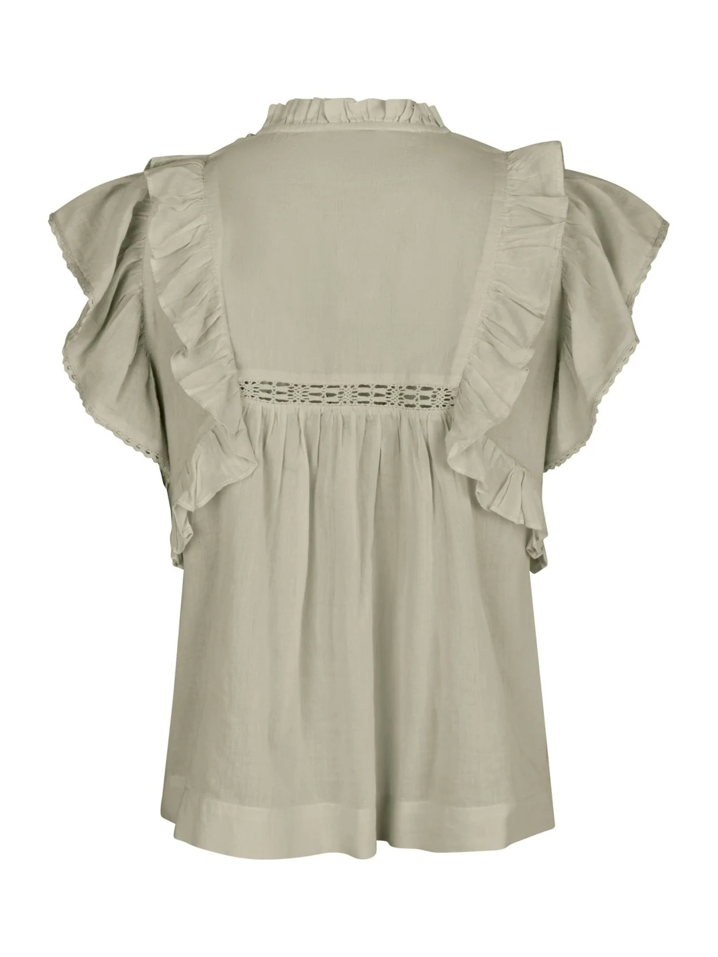 Jayla S Voile Top Smoke Green - Image 2