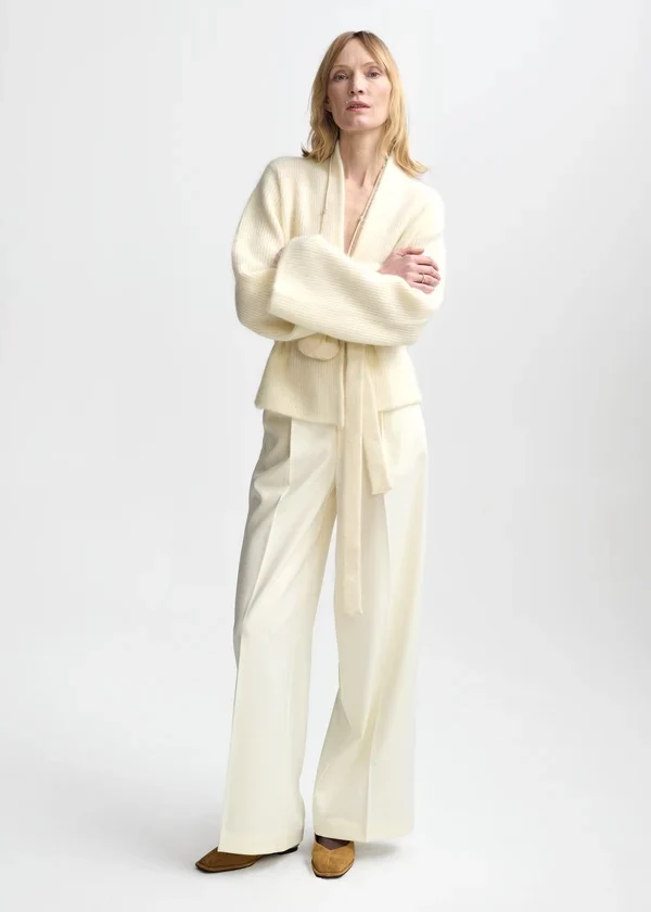 Lila Mohair Cardigan Eggshell - Image 3