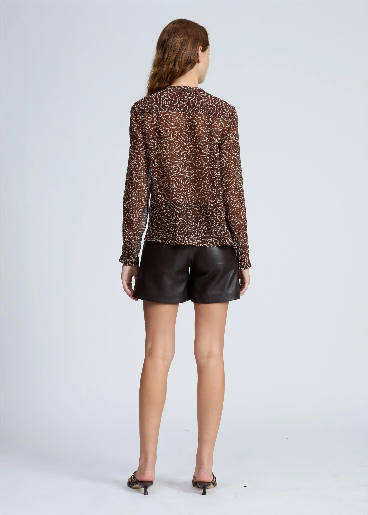 AMARIS TOP  Brown Flower - Image 4