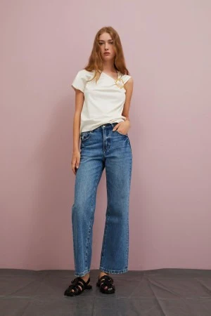 T-SHIRT IN COTONE  Bone White