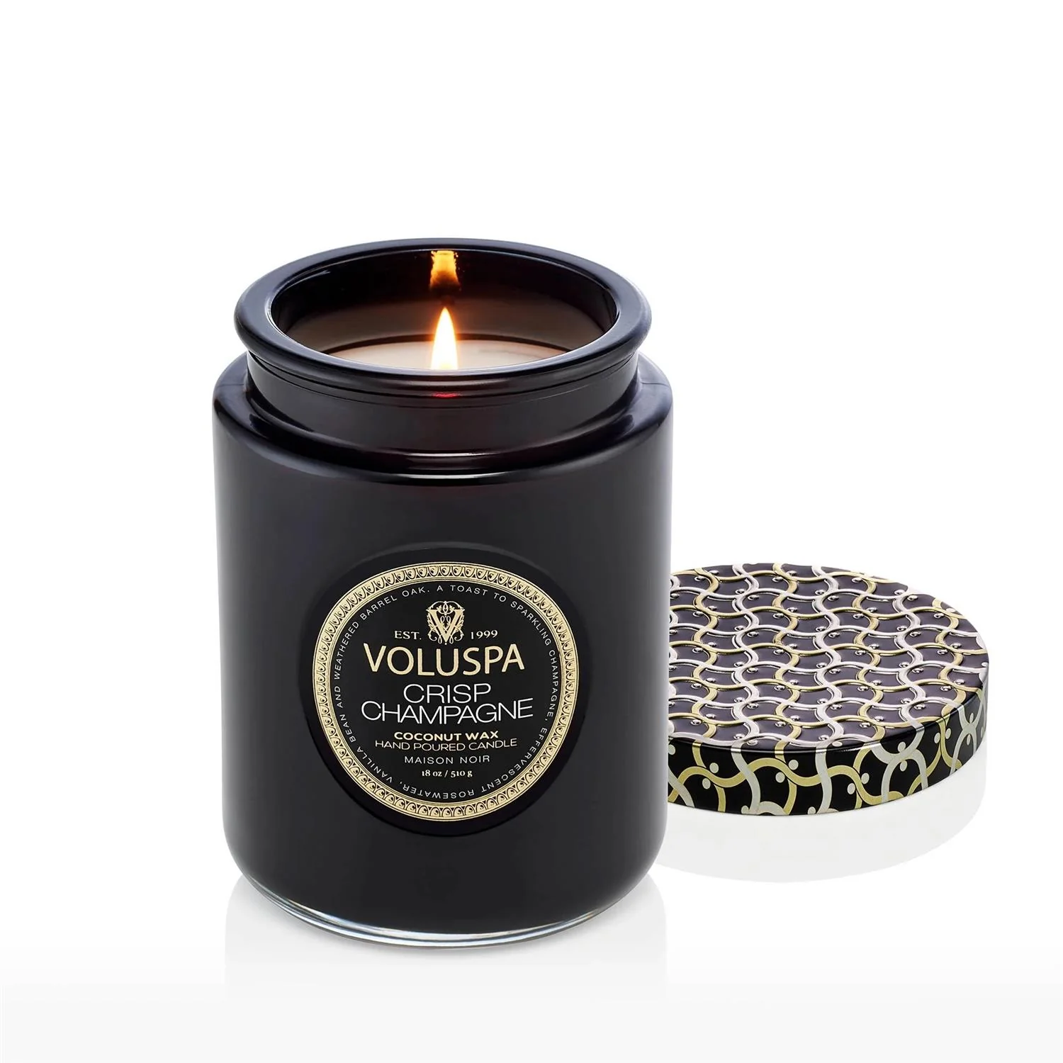 LARGE JAR CANDLE 100 TIM  Crisp Champagne - Image 2