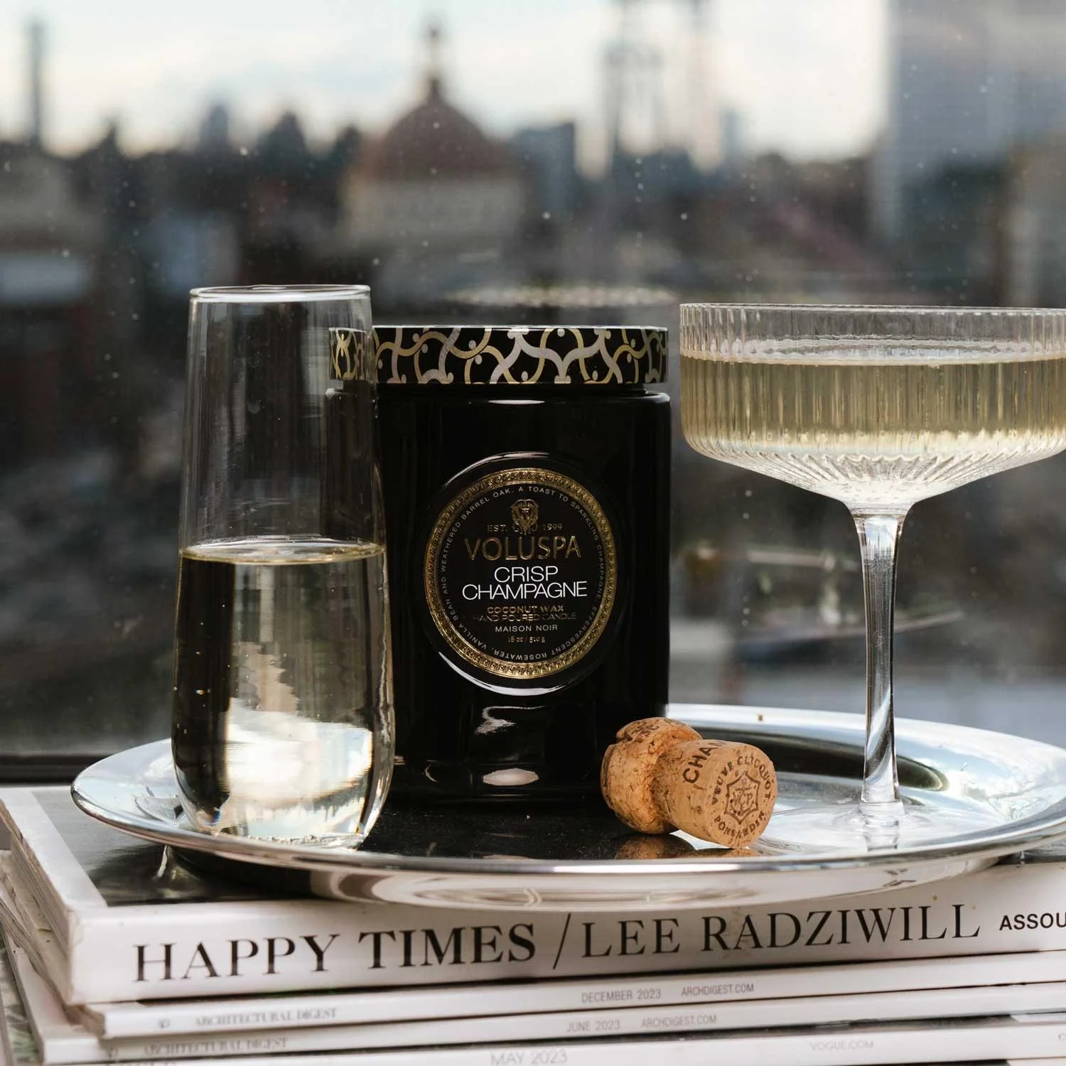 LARGE JAR CANDLE 100 TIM  Crisp Champagne - Image 3