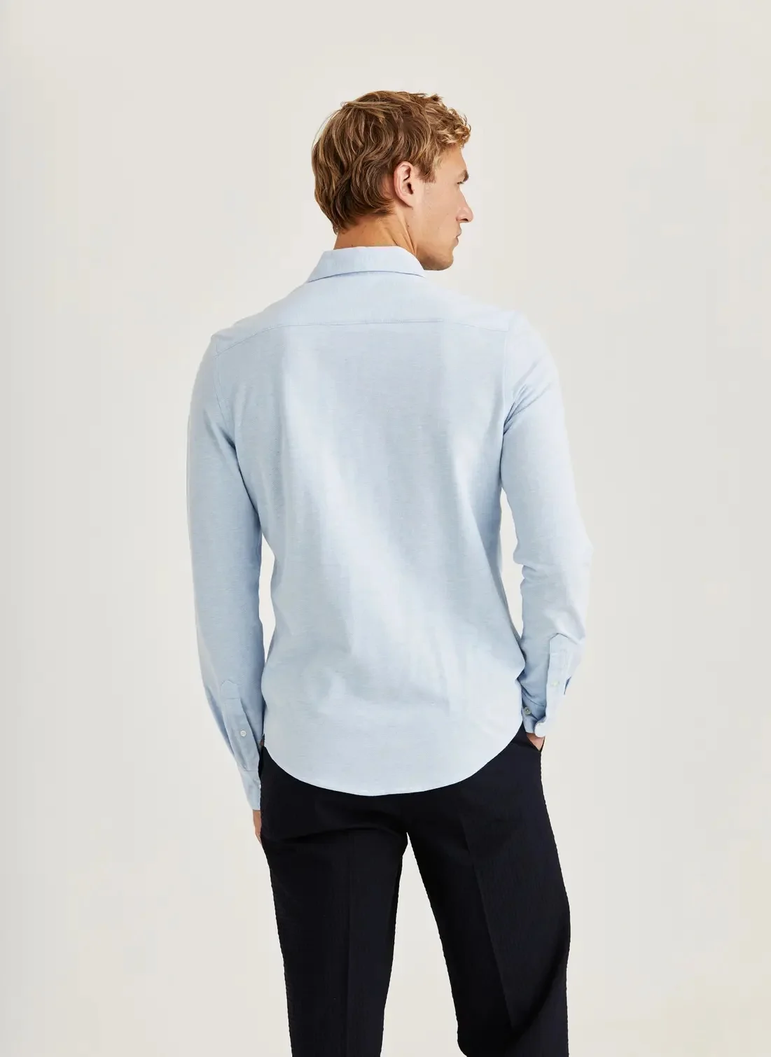 Camden pique shirt Light Blue - Image 2