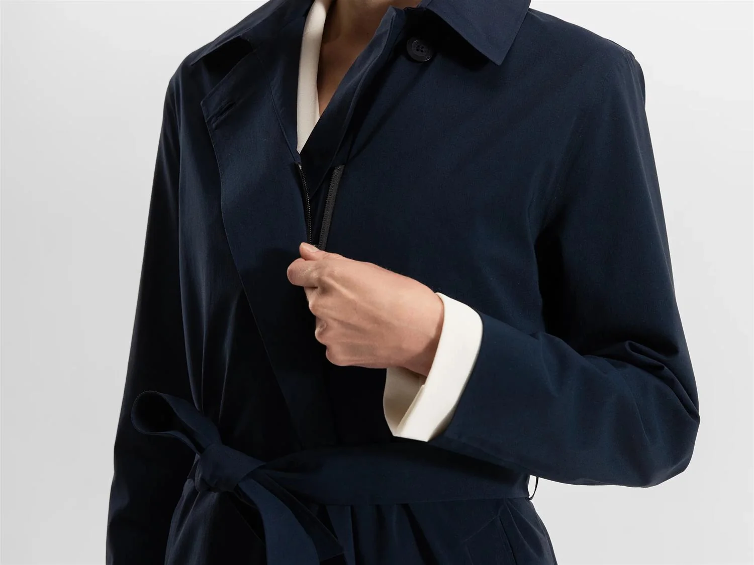 Skylar trench coat  Navy - Image 9