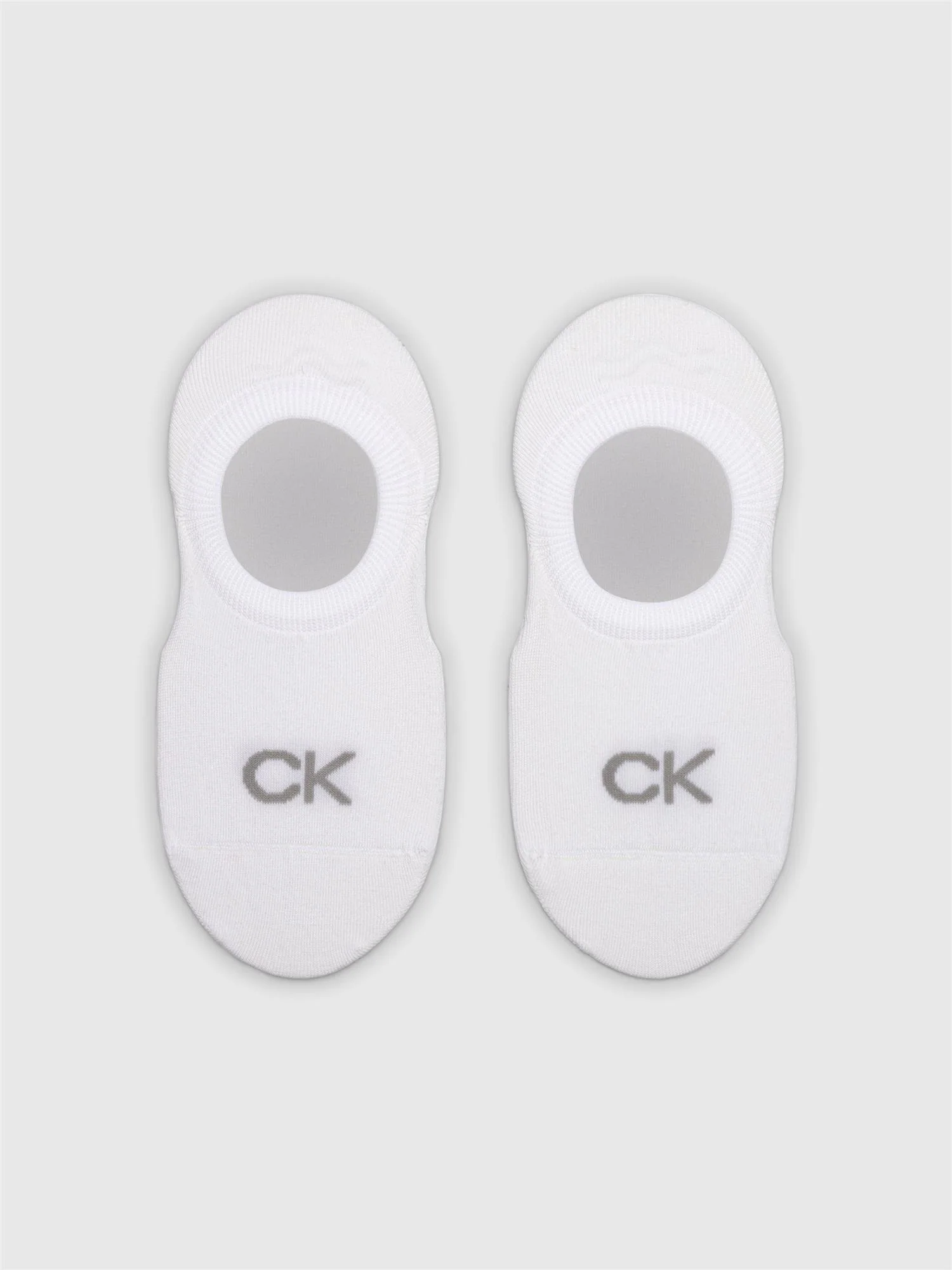 Ck 2pk Footie high cut  White
