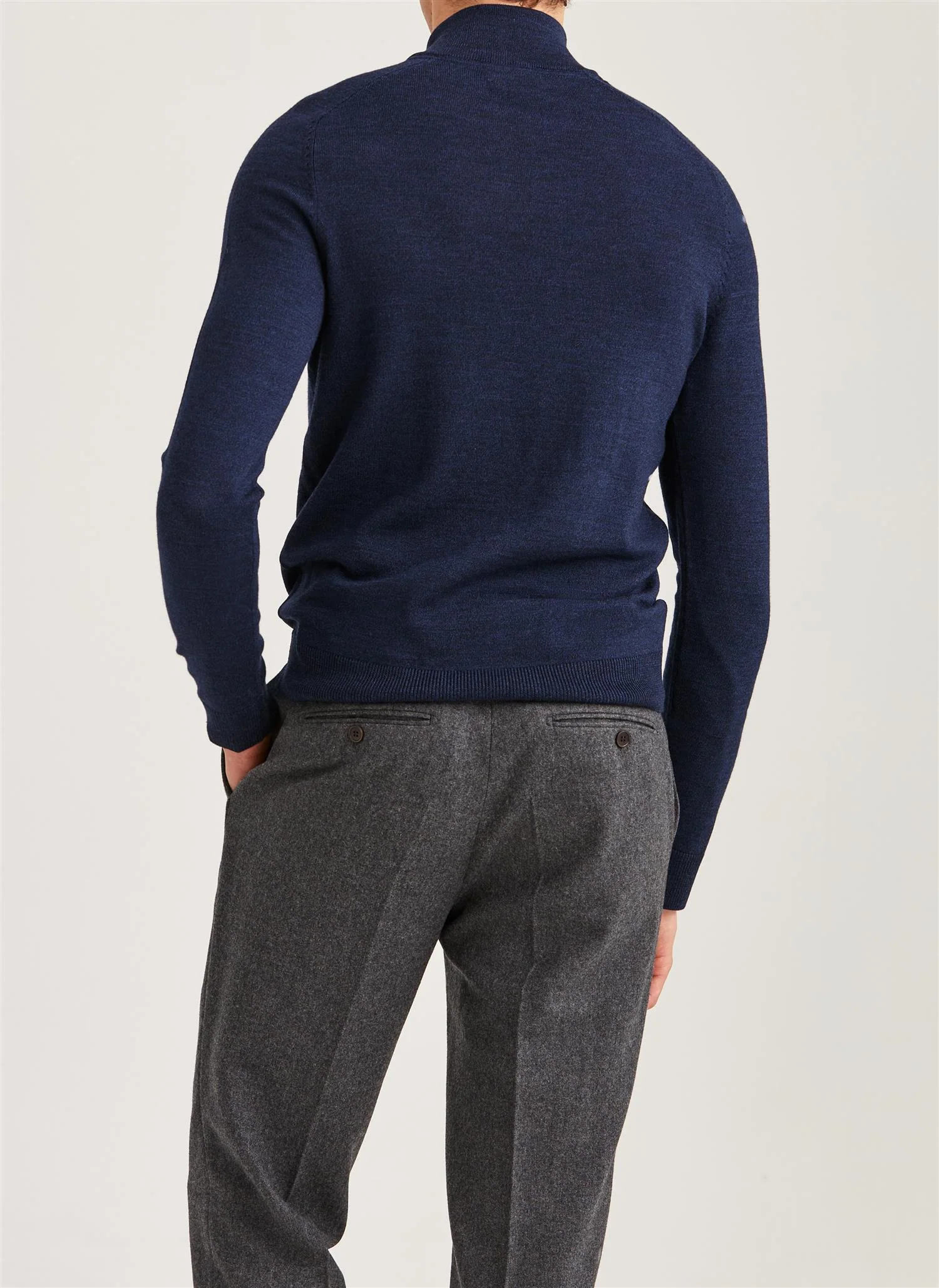 Merino John Zip Blue - Image 3