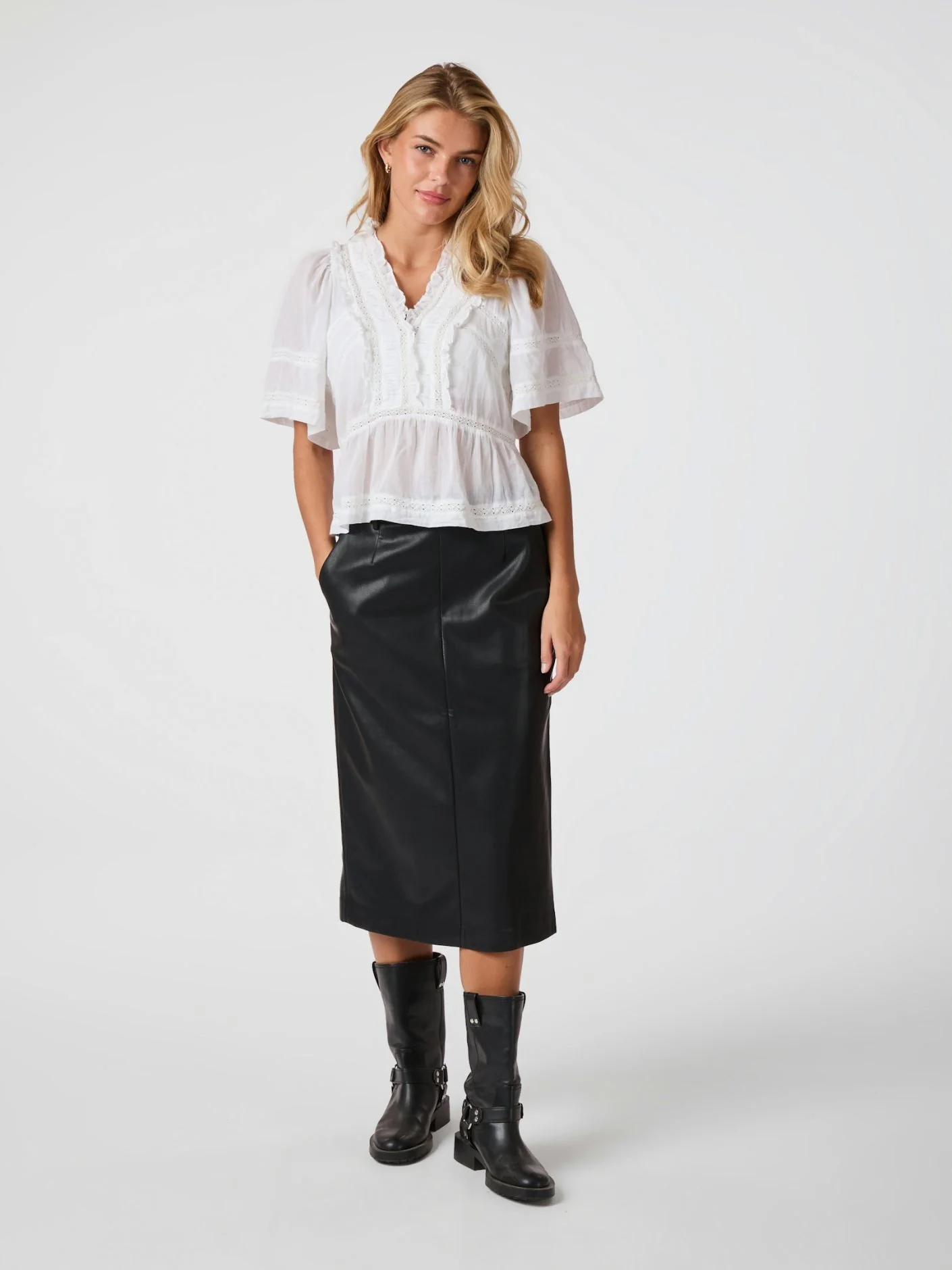 Evienne S Voile Top White - Image 3