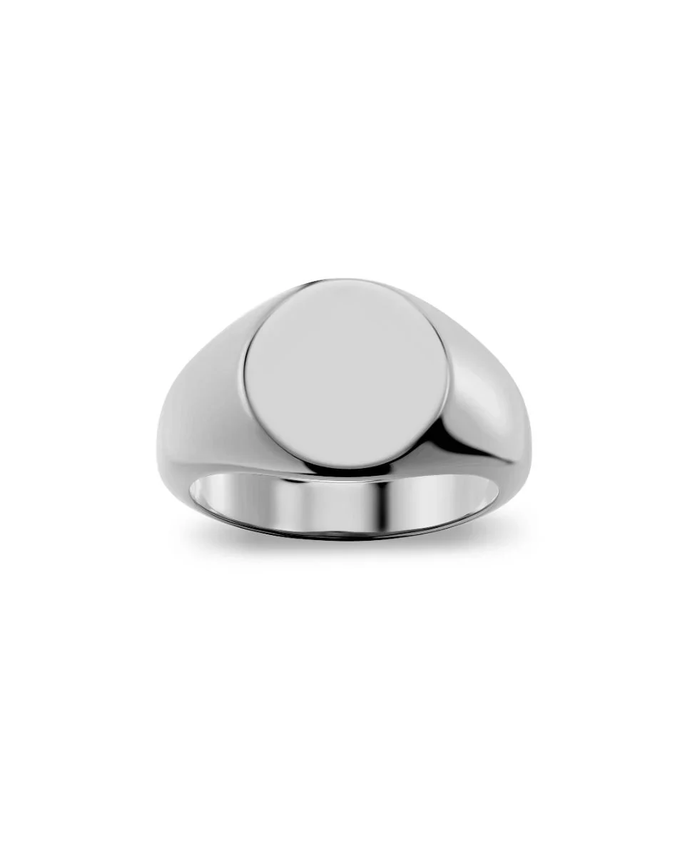 Kim Signet Ring Steel Steel
