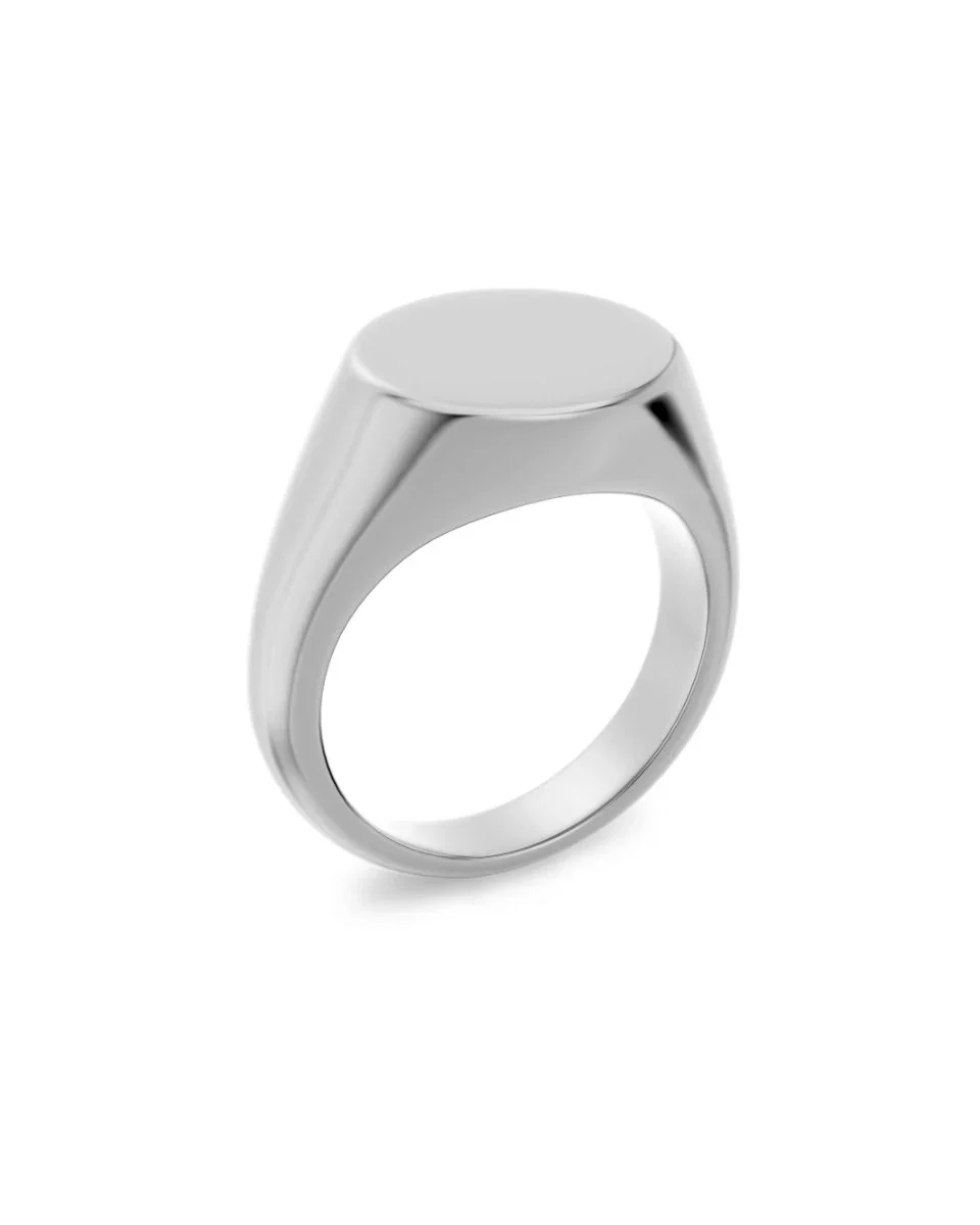 Kim Signet Ring Steel Steel - Image 2