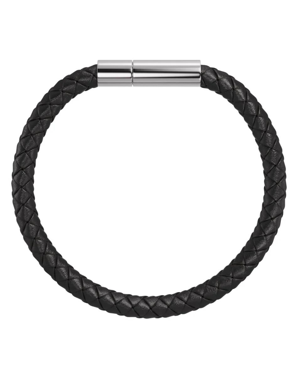 Franky Bracelet Leather Black Black - Image 2