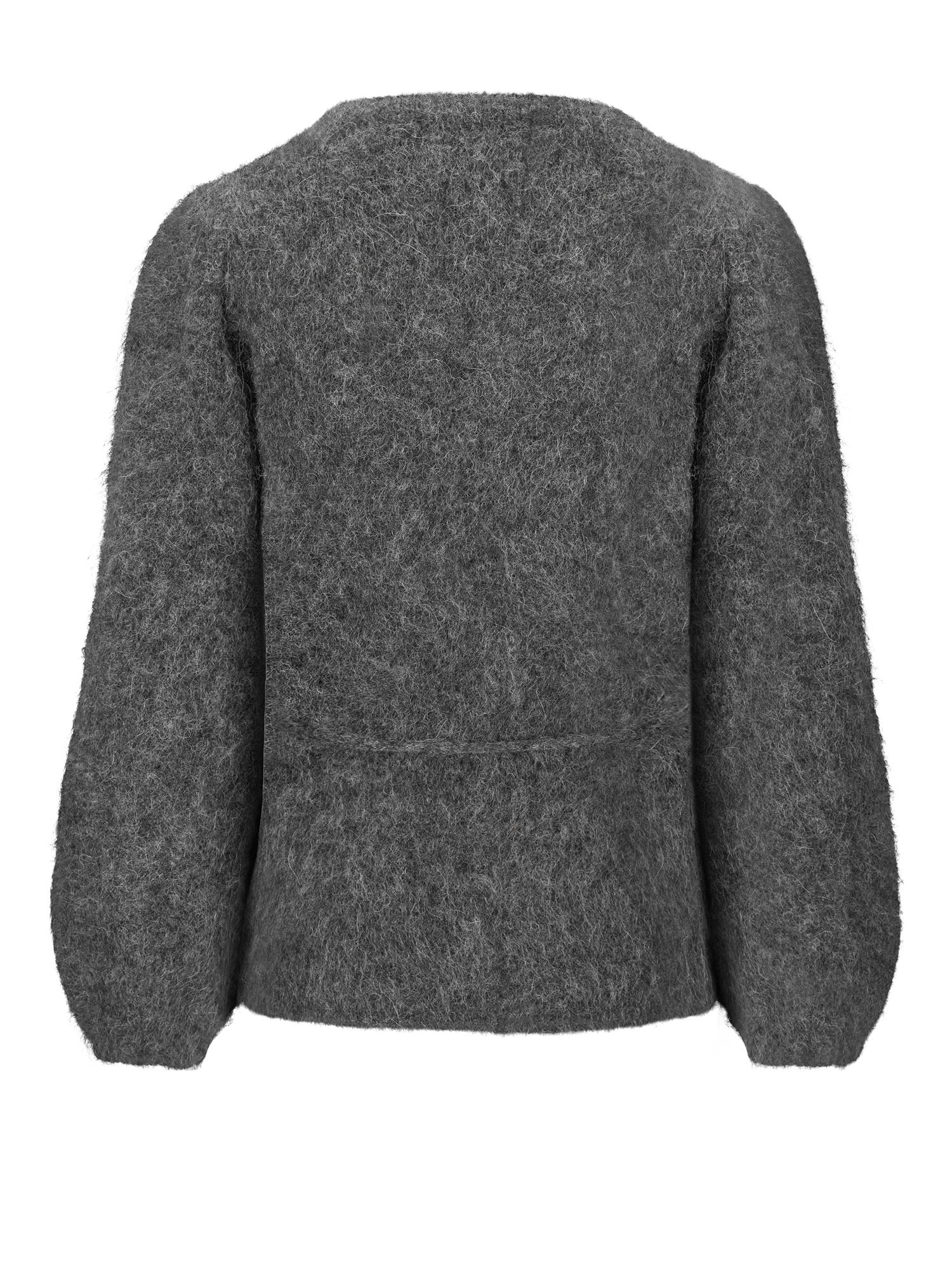 Fredrikke chunky cardigan Charcoal - Image 2