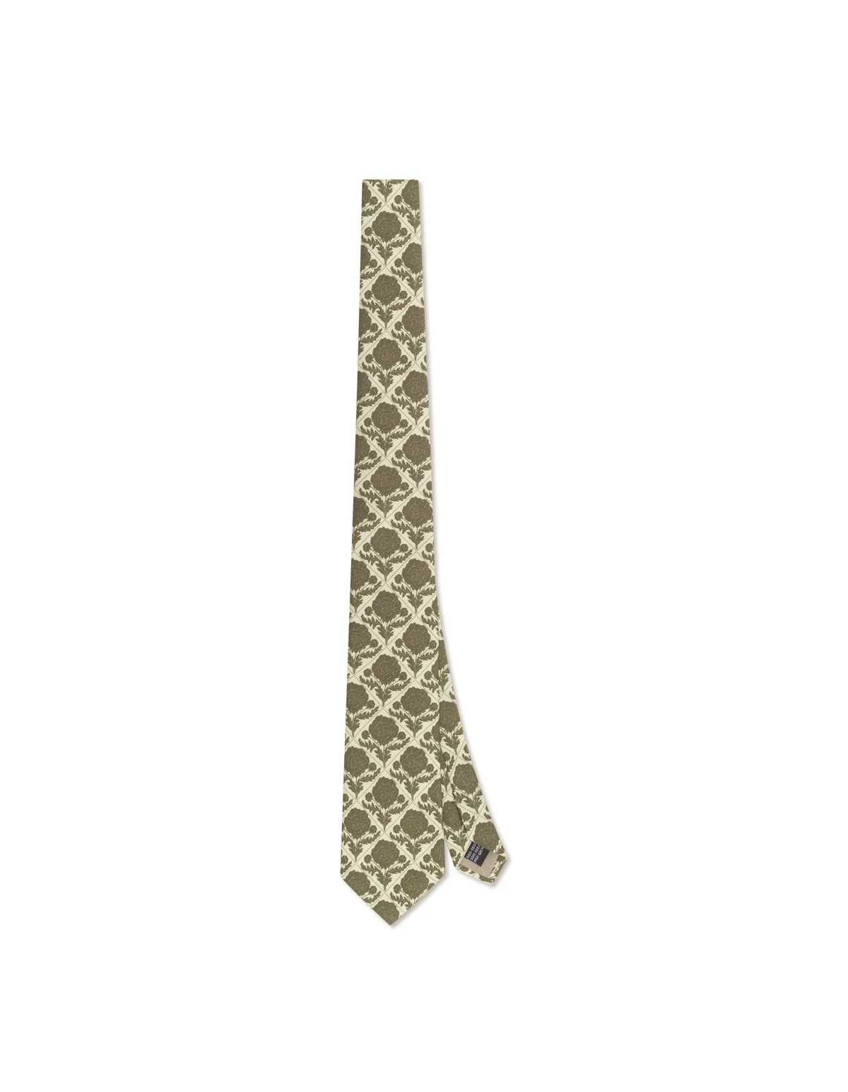 Tile Flower Tie  Chino Green
