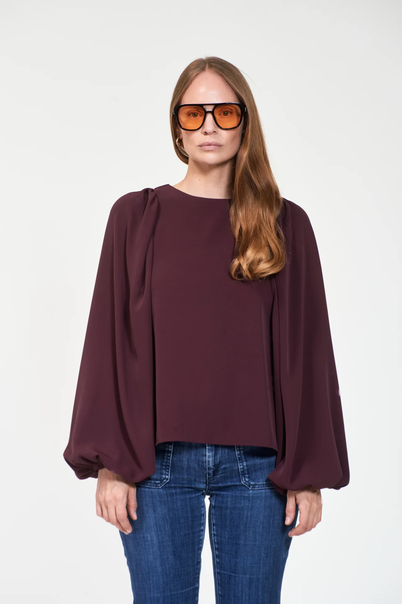 ASHI Crepe Dk Burgundy - Image 3
