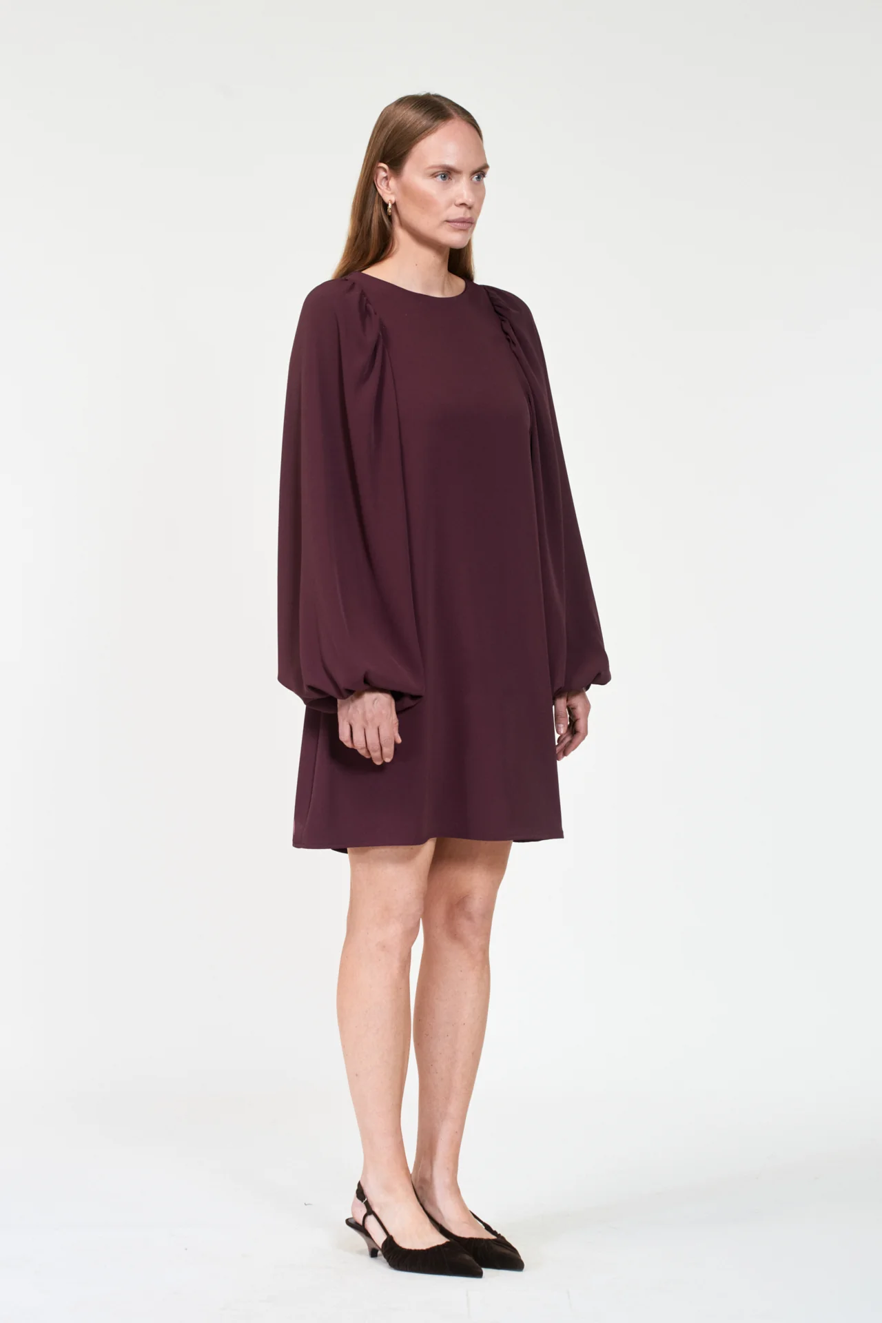 VALERIA Crepe  Dk Burgundy - Image 6