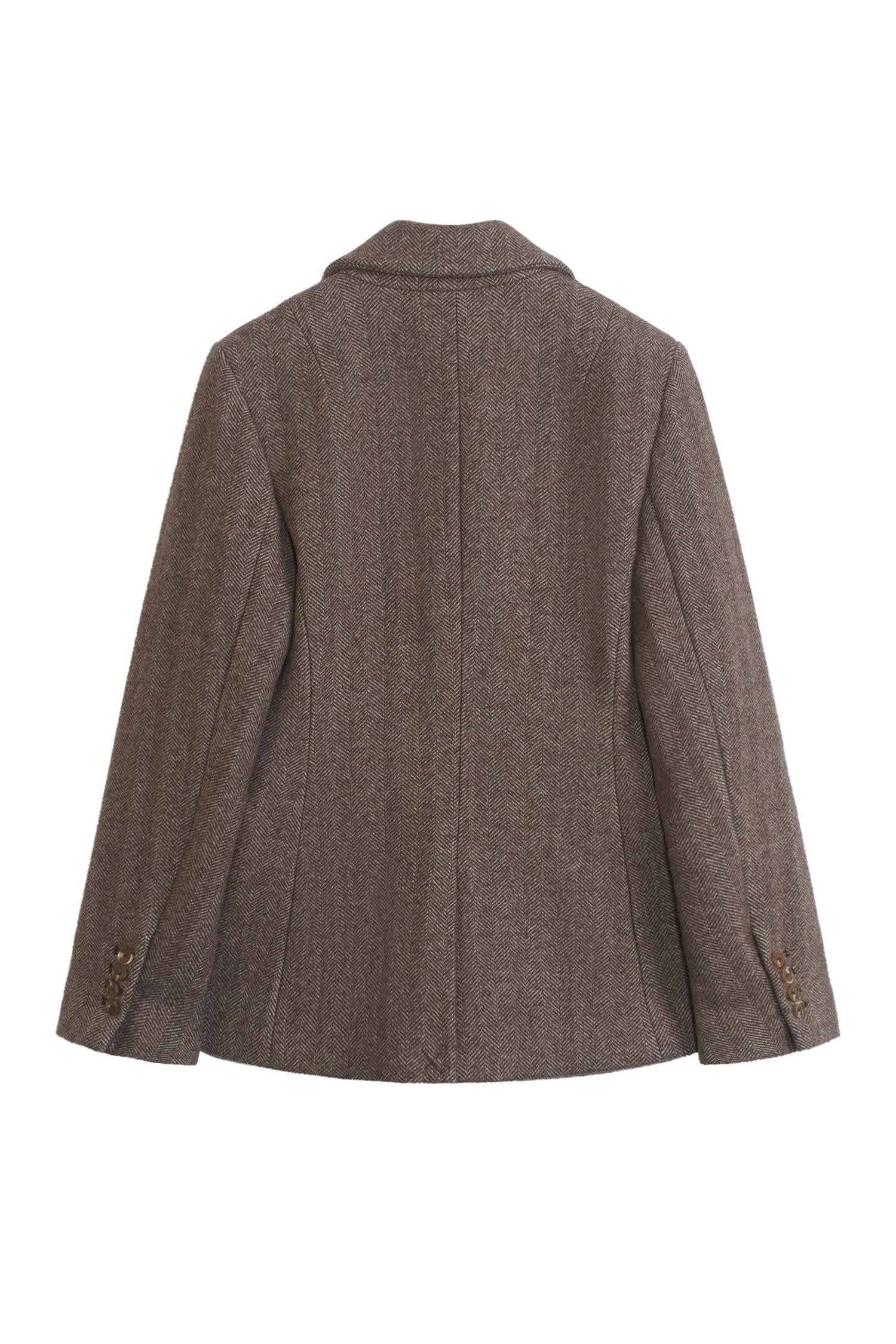 LEWIS Herringbone  Dk Brown - Image 4