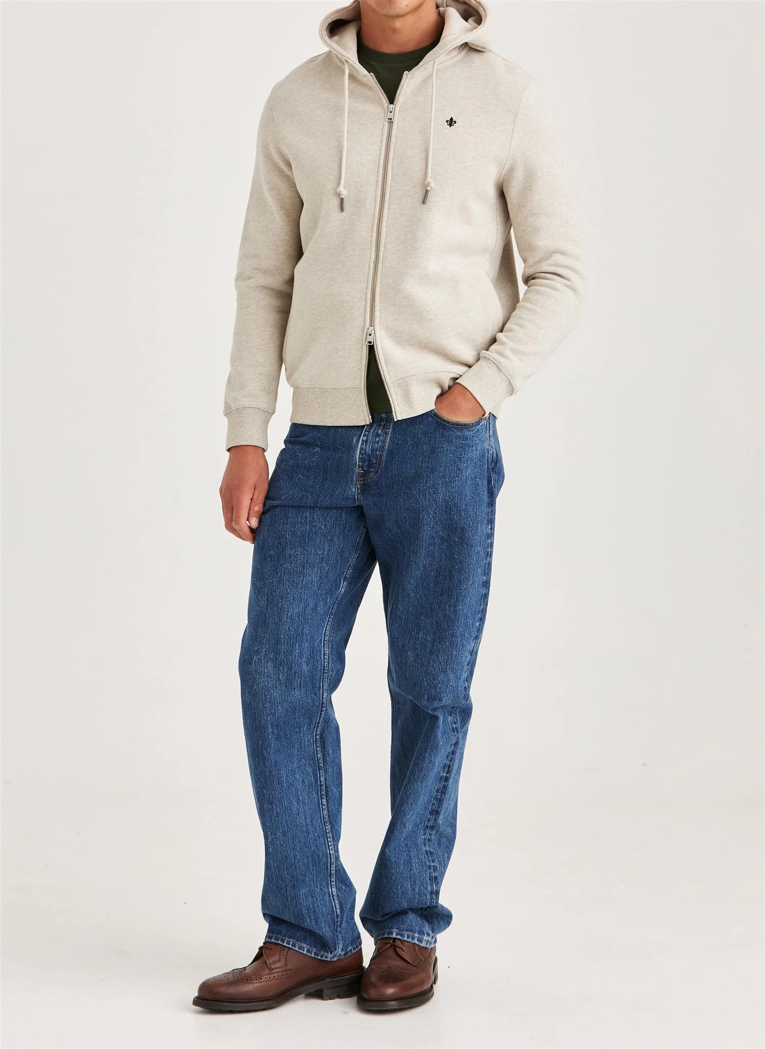 Brandon Lily Zip Hood Khaki - Image 2