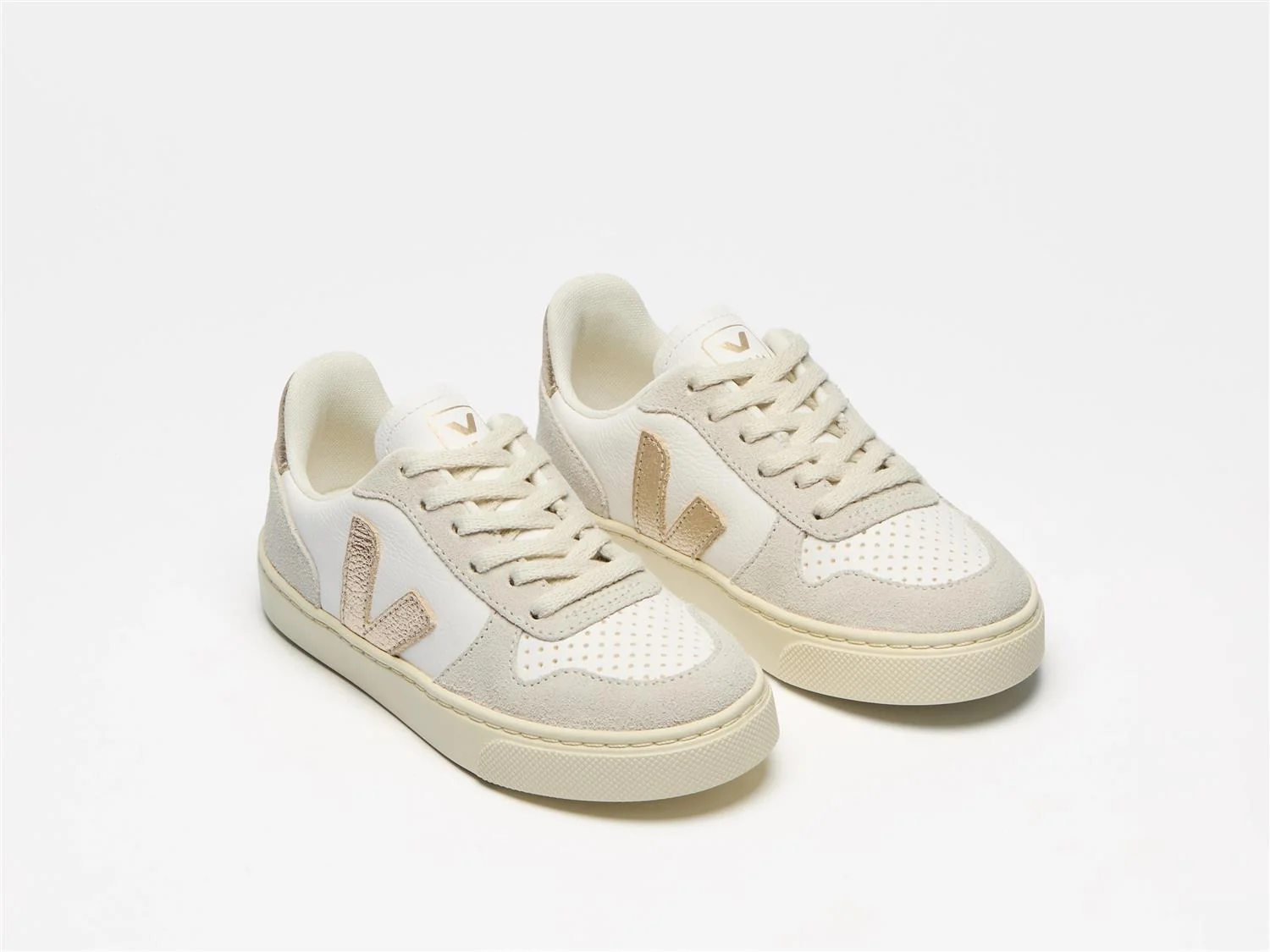 SMALL V-10 LACES LEATHER STR 36-39 Extra-White Platine Natural - Image 2