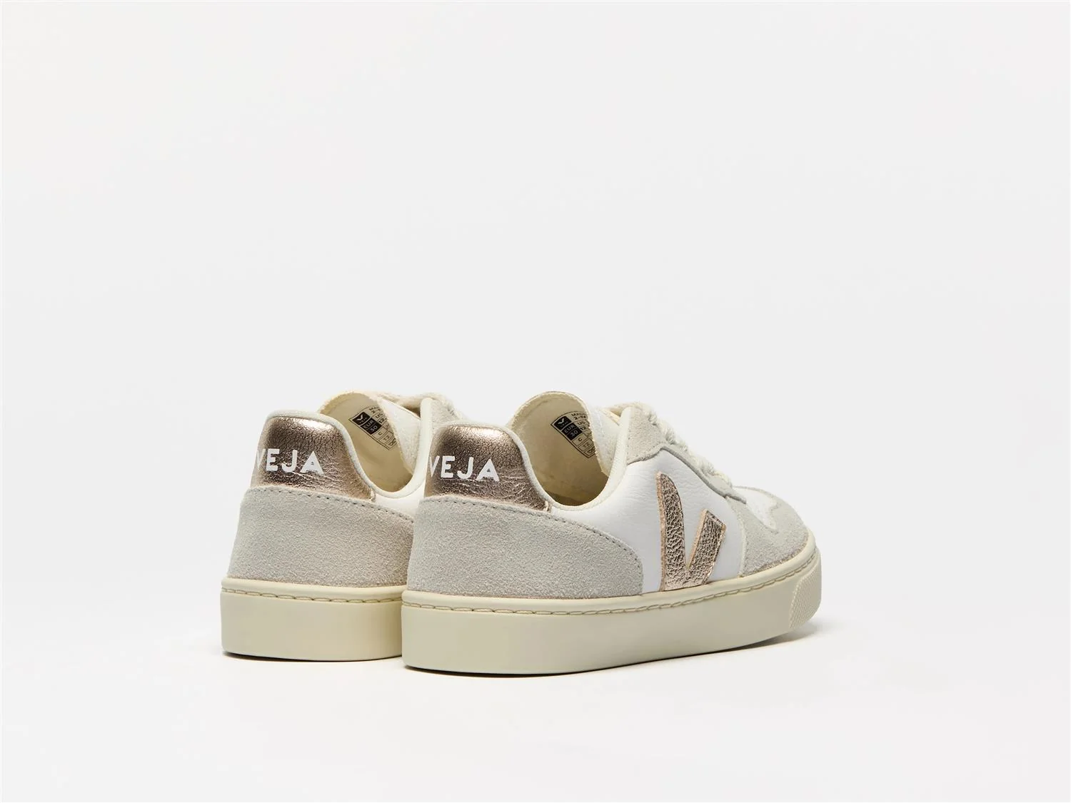 SMALL V-10 LACES LEATHER STR 36-39 Extra-White Platine Natural - Image 3