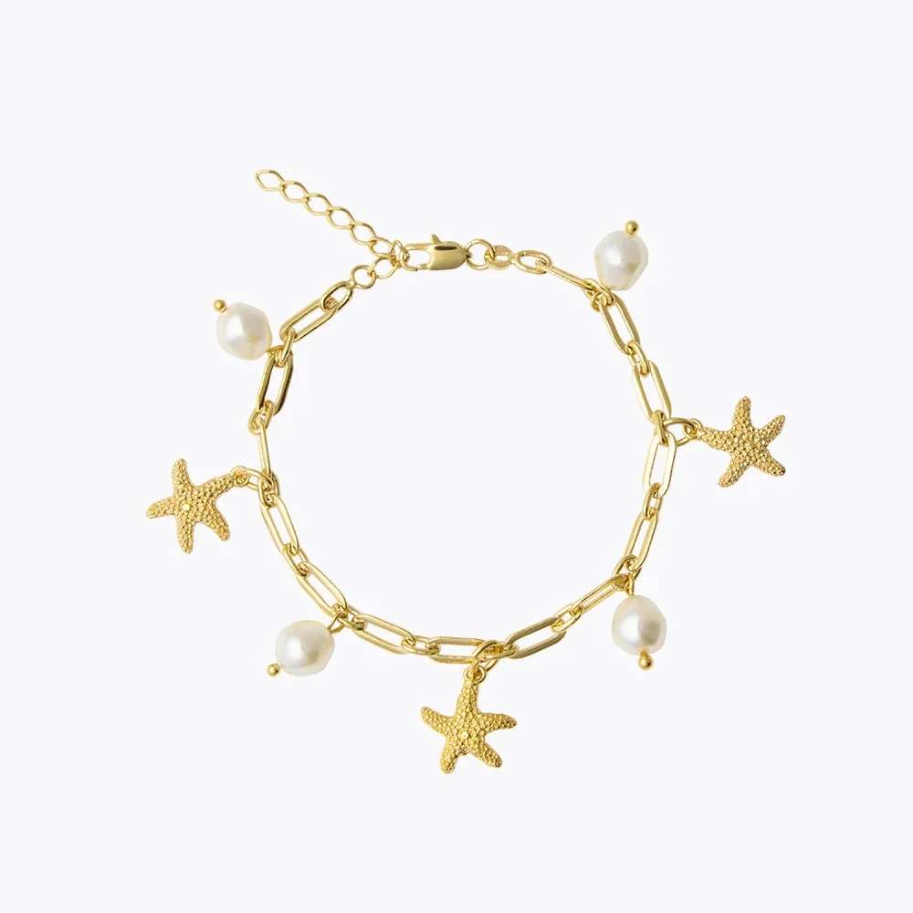 SEA STAR CHAIN BRACELET  Gull