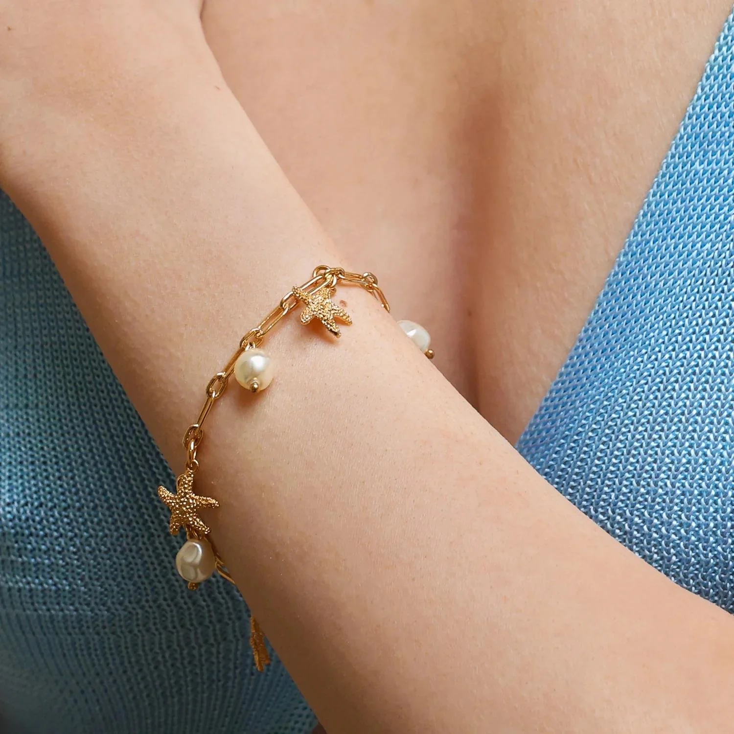 SEA STAR CHAIN BRACELET  Gull - Image 2