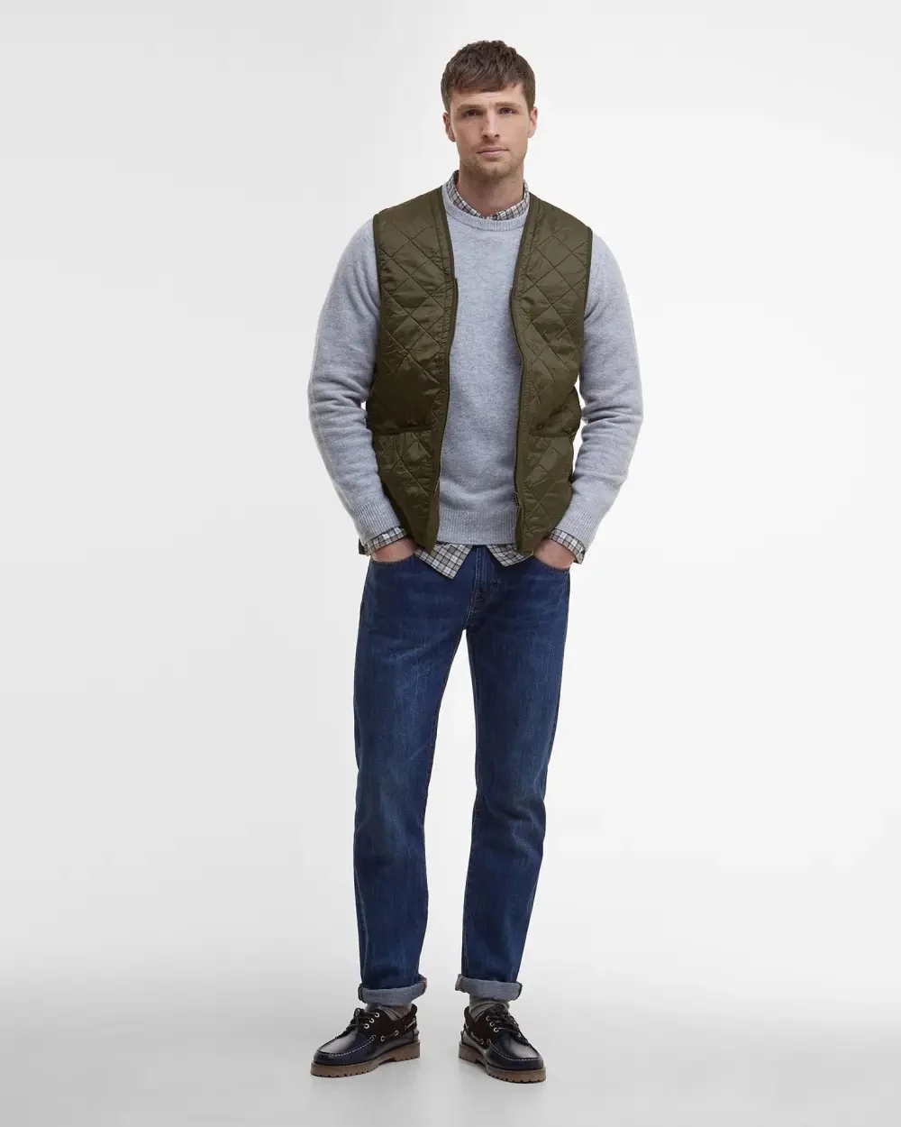 Polarquilt Waistcoat/Zip-In Liner Olive - Image 5