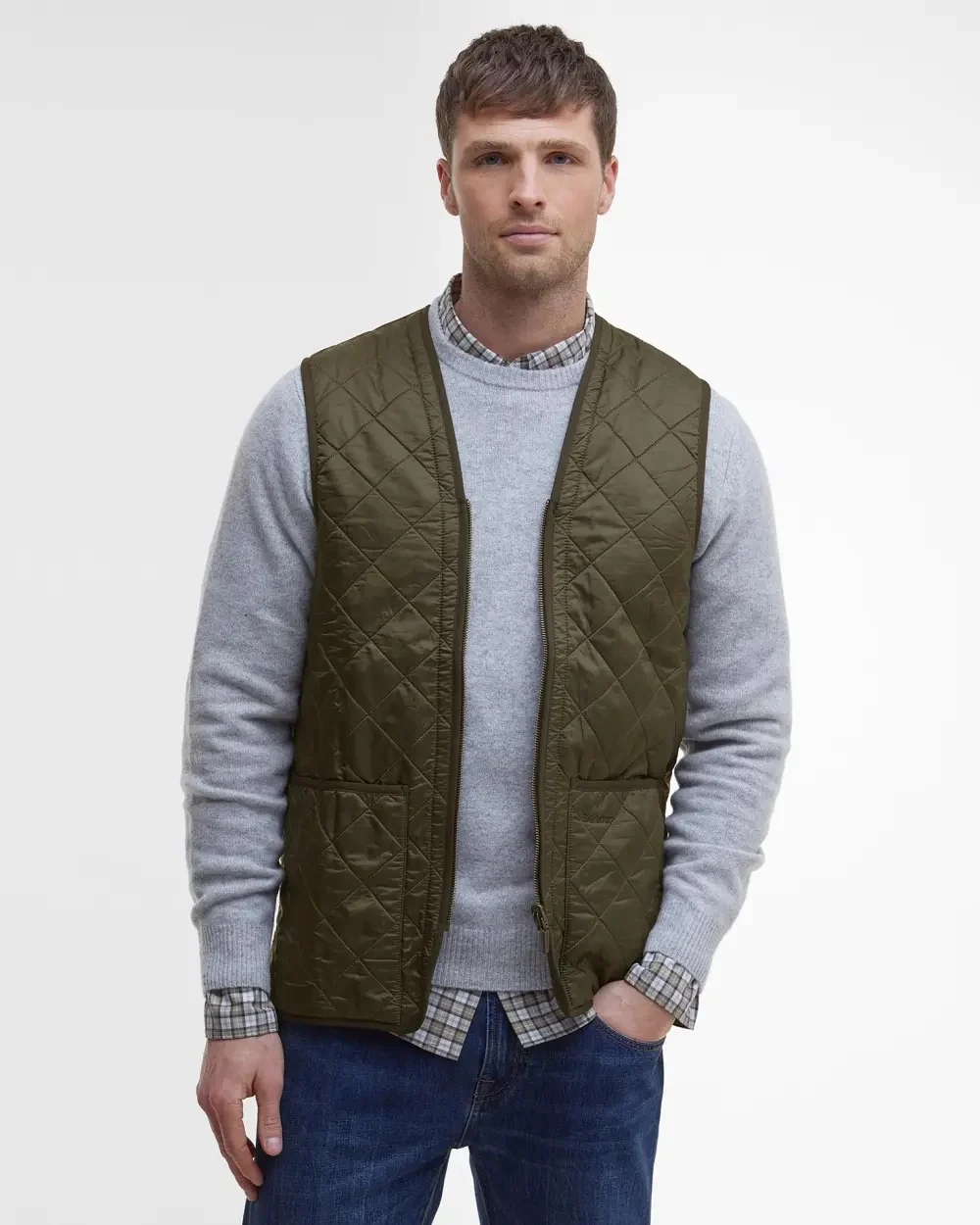 Polarquilt Waistcoat/Zip-In Liner Olive - Image 6