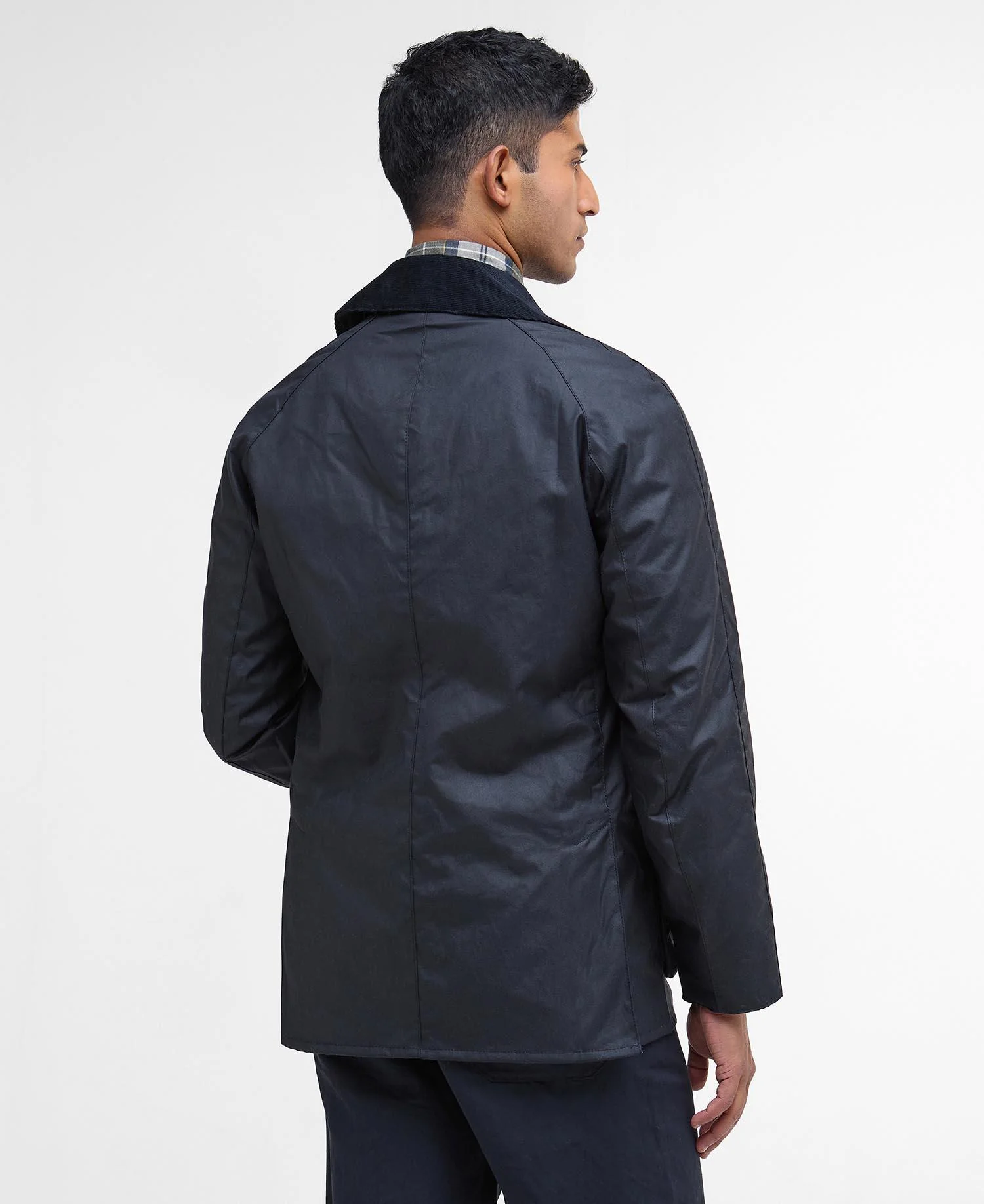 Ashby Wax Jacket Navy - Image 4