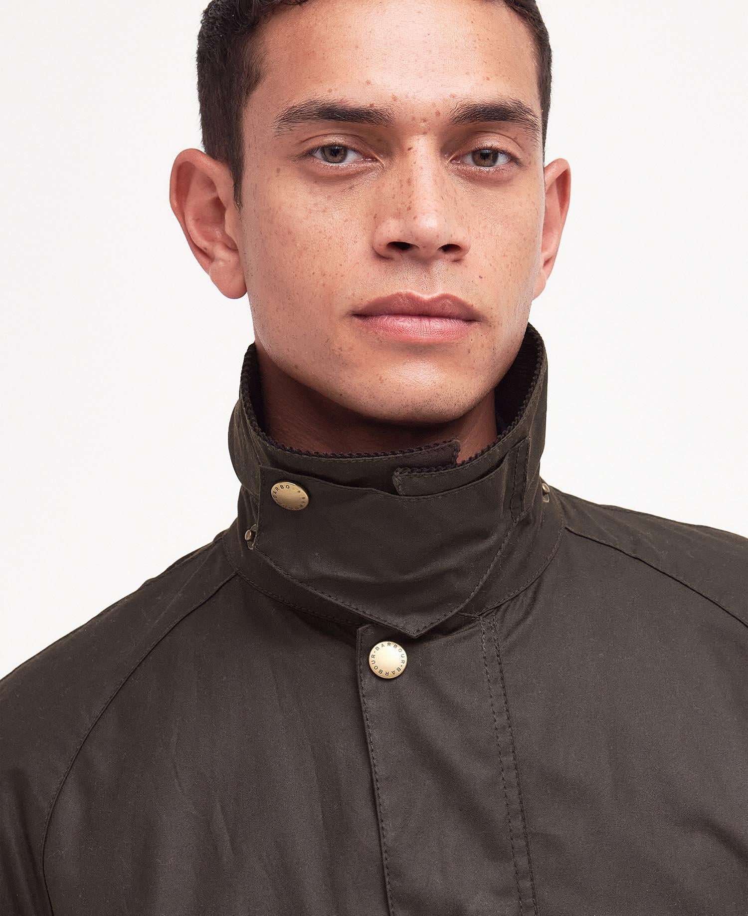 Ashby Wax Jacket  Olive - Image 4