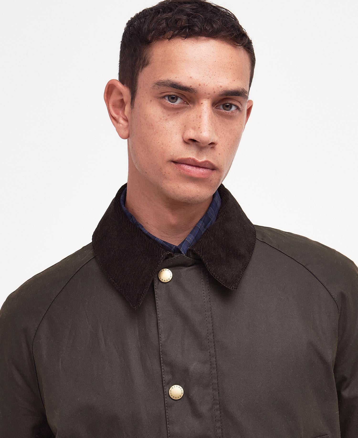 Ashby Wax Jacket  Olive - Image 7