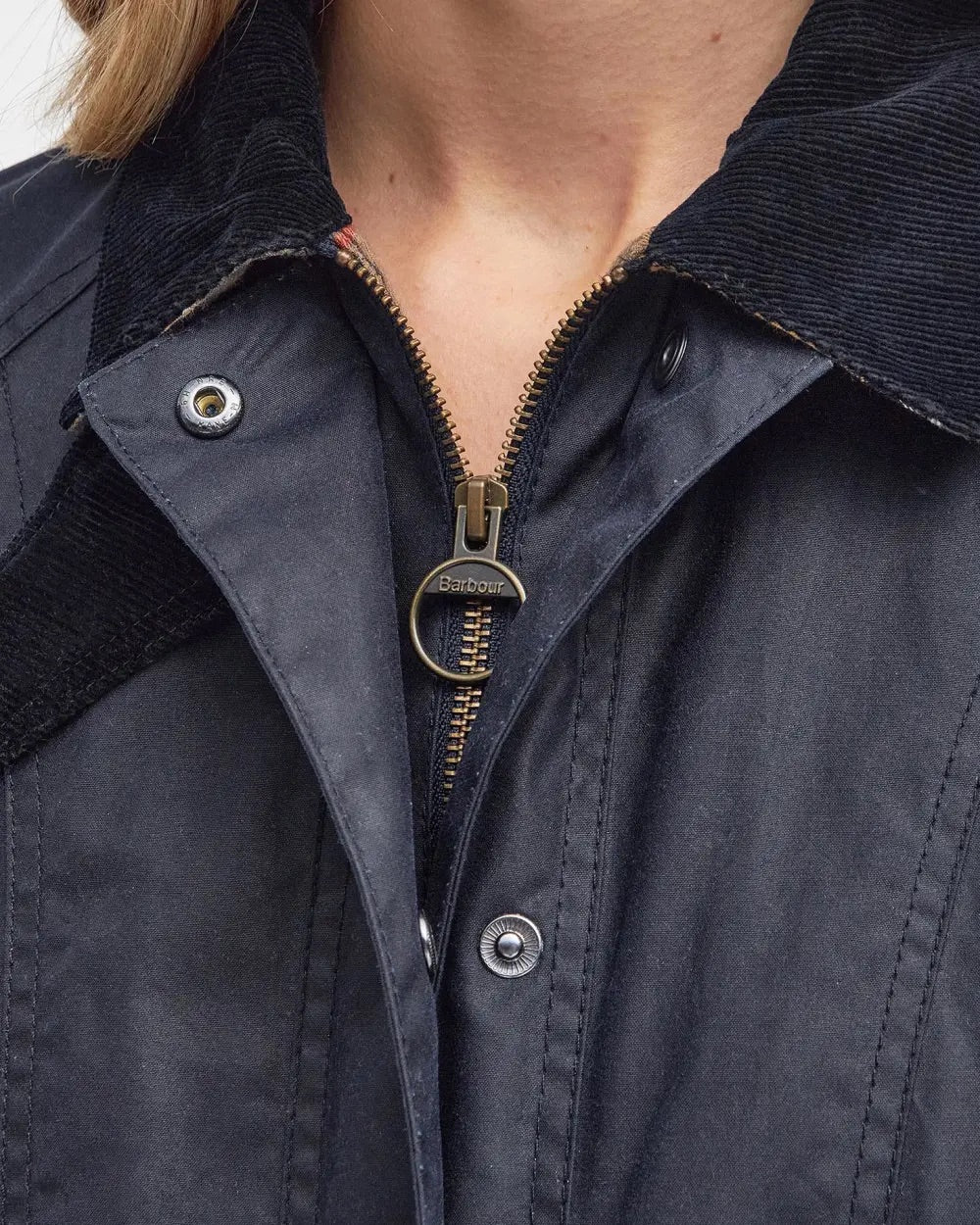 Beadnell Wax Jacket  Navy - Image 6