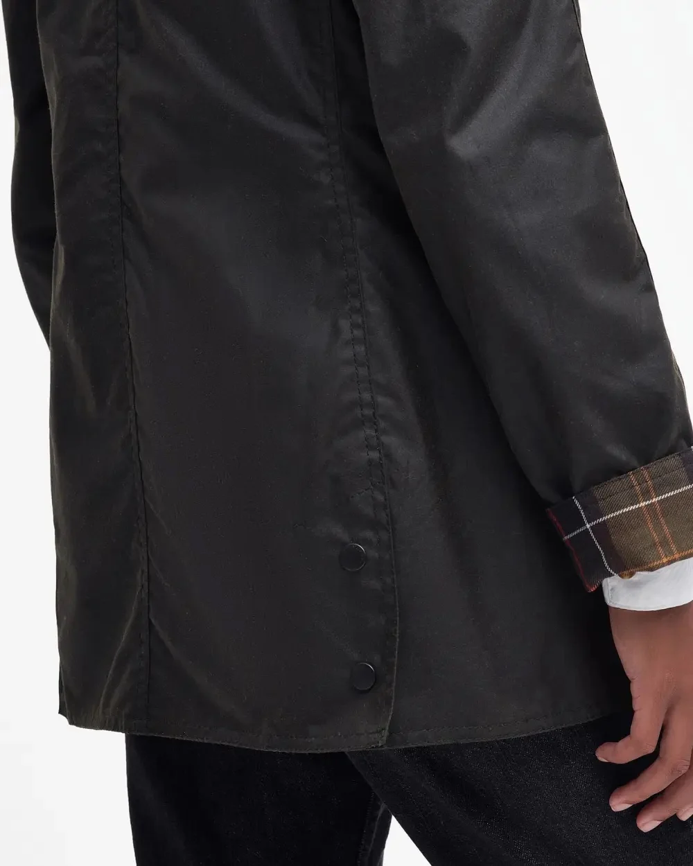 Beadnell Wax Jacket Olive - Image 4