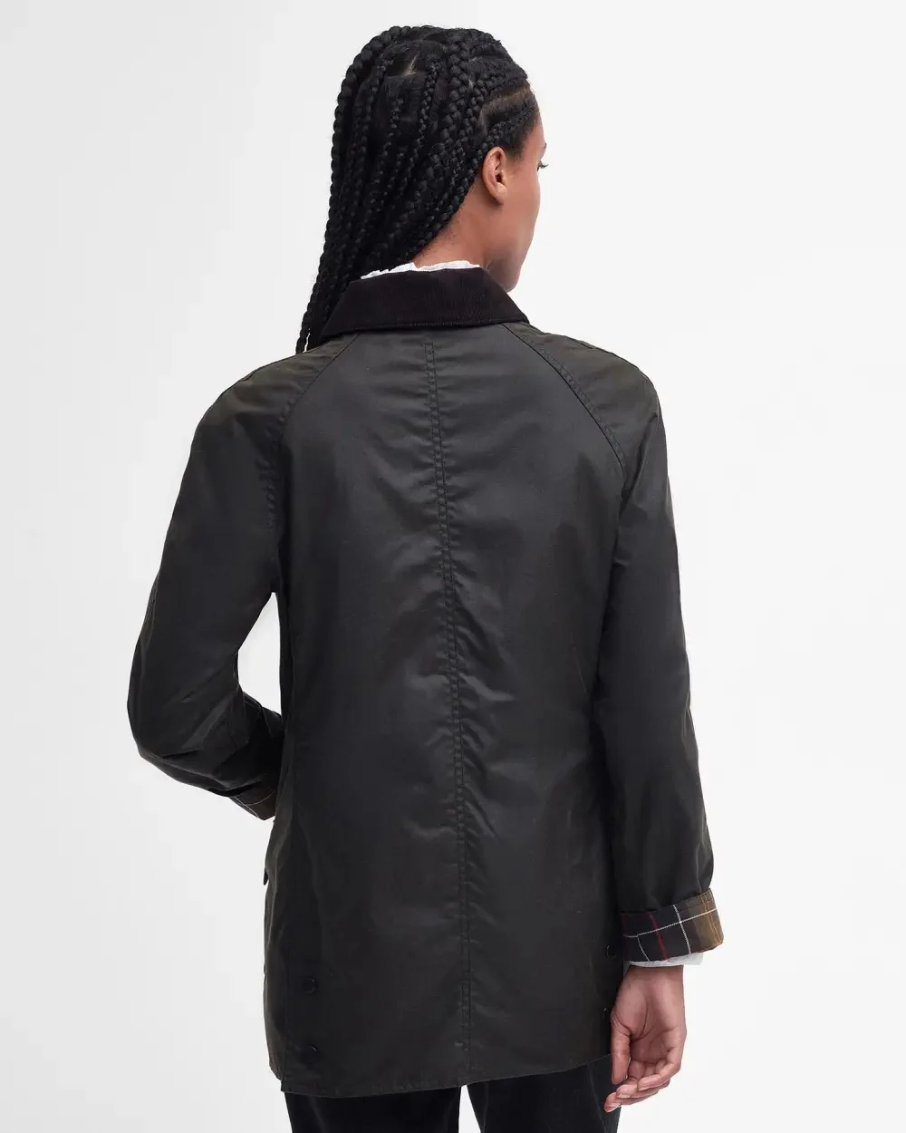 Beadnell Wax Jacket Olive - Image 6
