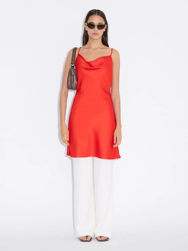 Eila Short Dress Red - Image 3