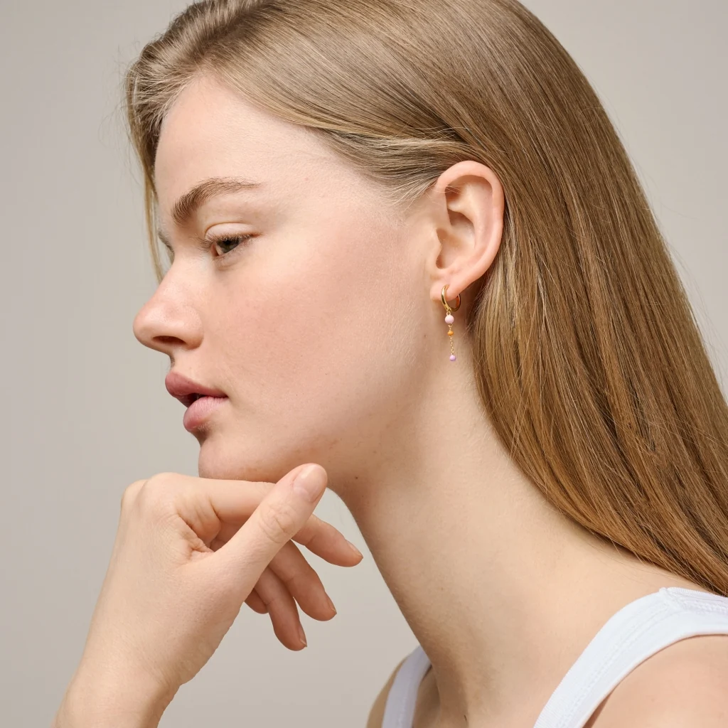 Hoops, Lola Bold  Blush - Image 2