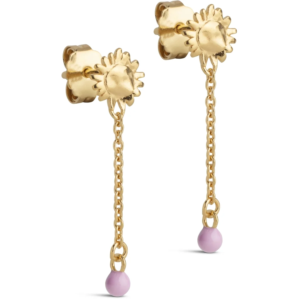 Earrings, Sunshine Drop Pink