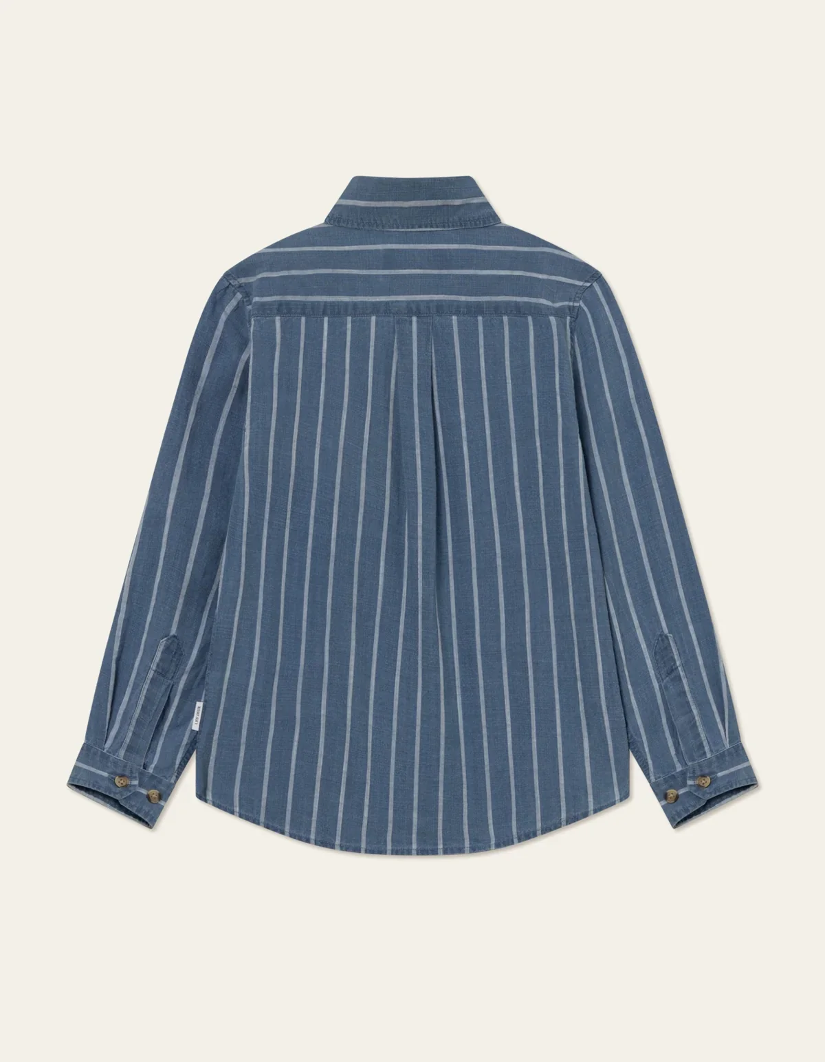 Kash Indigo Stripe Shirt KIDS Denim Blue - Image 2