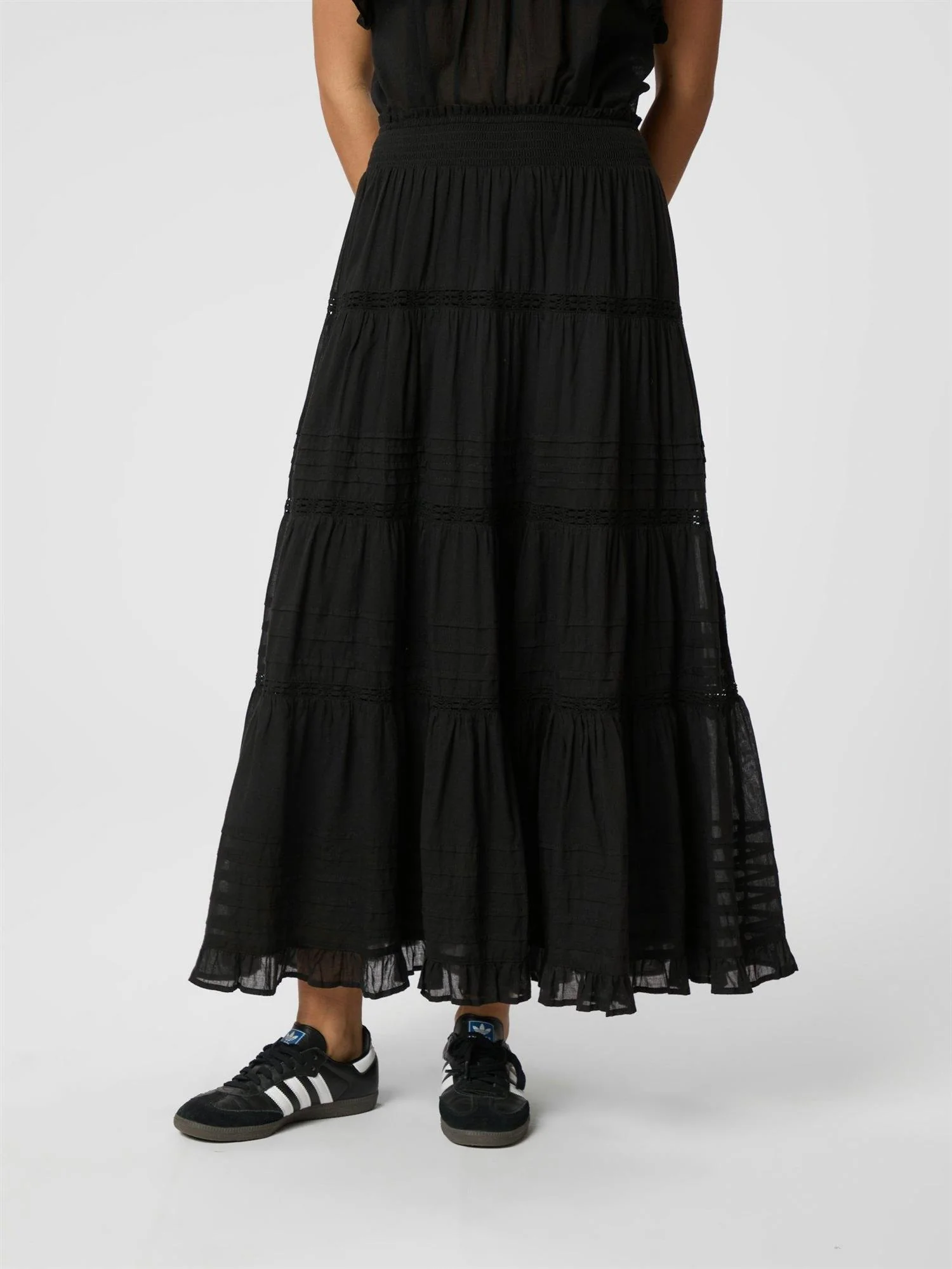 Felicia S Voile Skirt  Black - Image 2