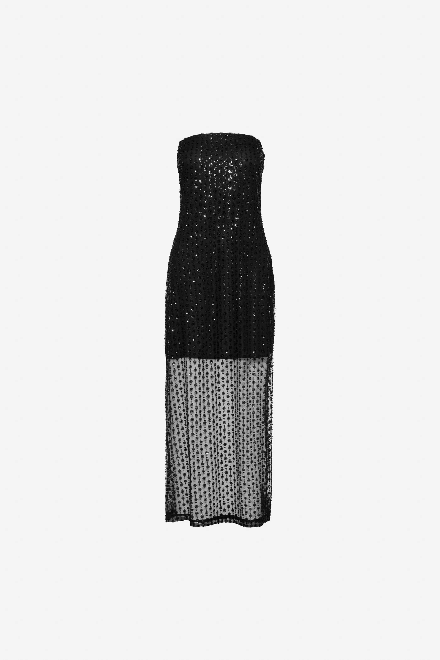 Giovanna Beaded Dress Black