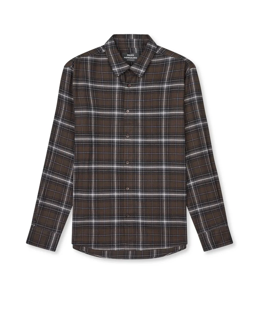 Cotton Flannel Check Sune Shirt Demitasse Check - Image 3