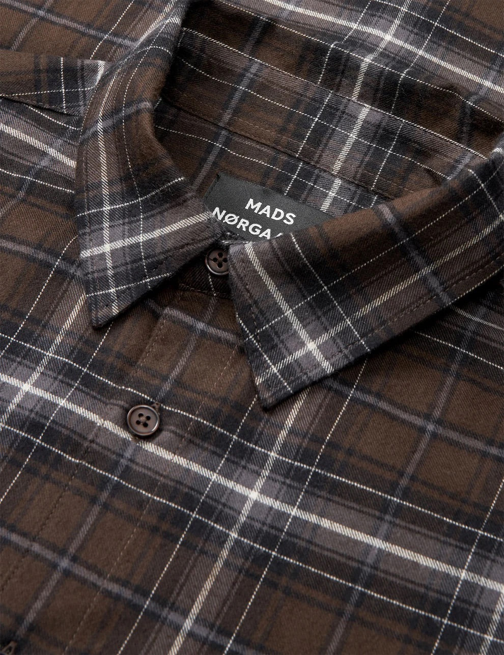 Cotton Flannel Check Sune Shirt Demitasse Check - Image 4