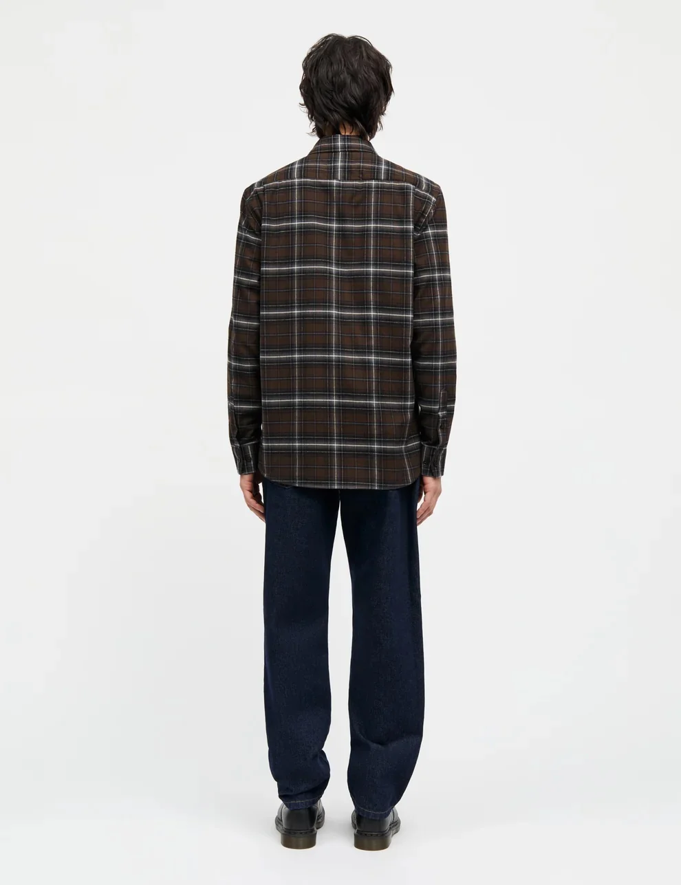 Cotton Flannel Check Sune Shirt Demitasse Check - Image 5
