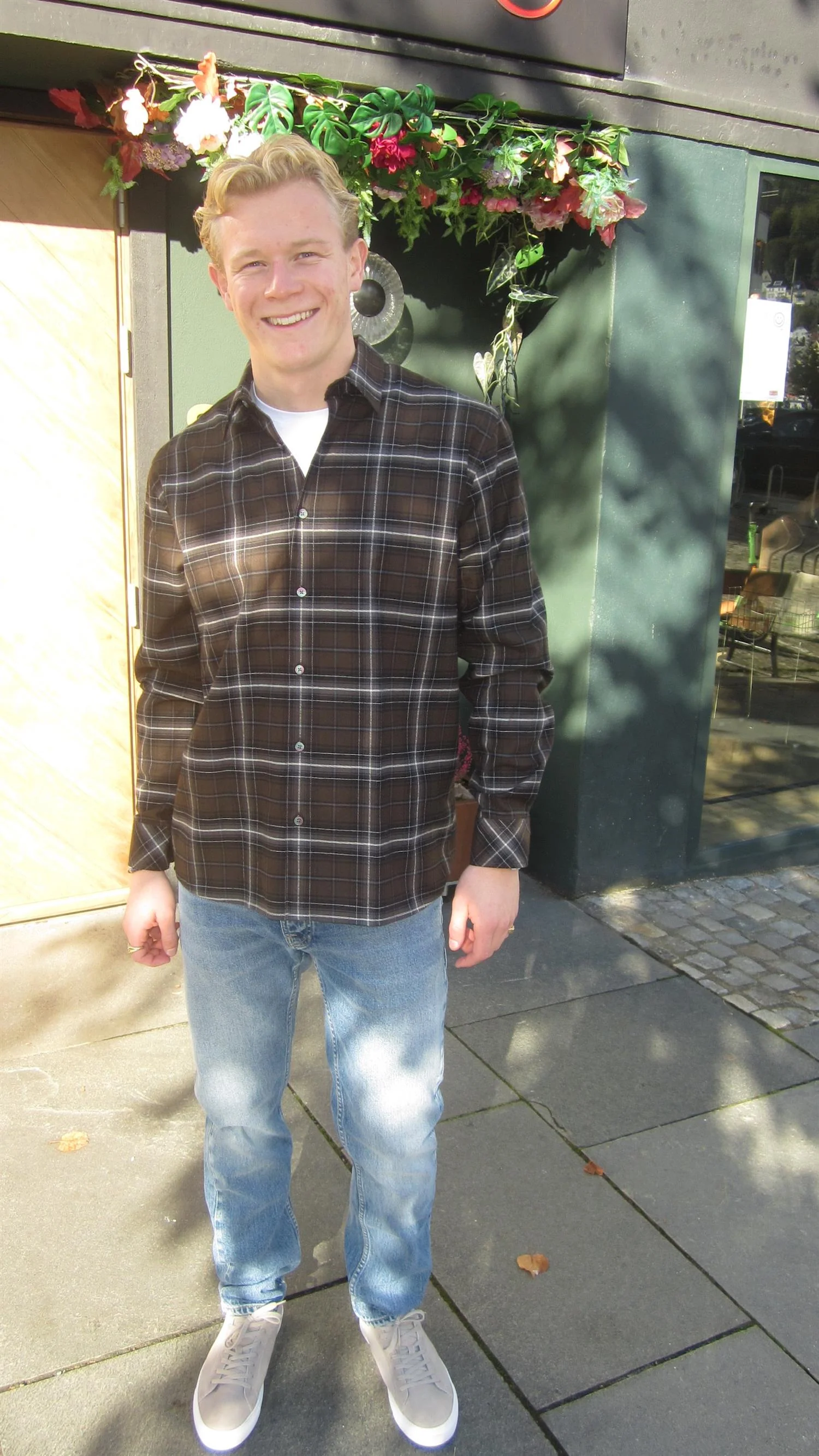Cotton Flannel Check Sune Shirt Demitasse Check - Image 6