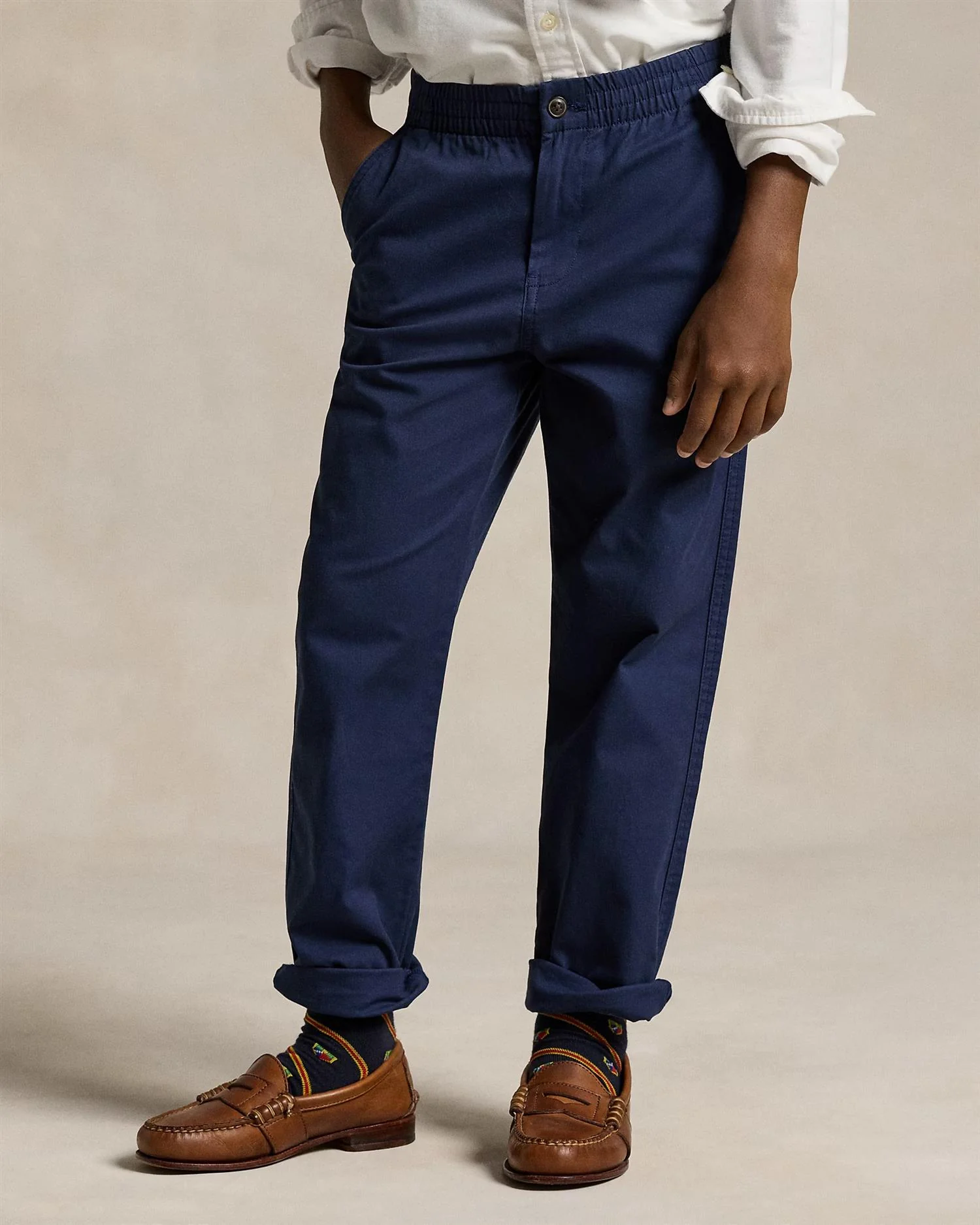 Prepster pants-flat front  Mørkeblå - Image 3