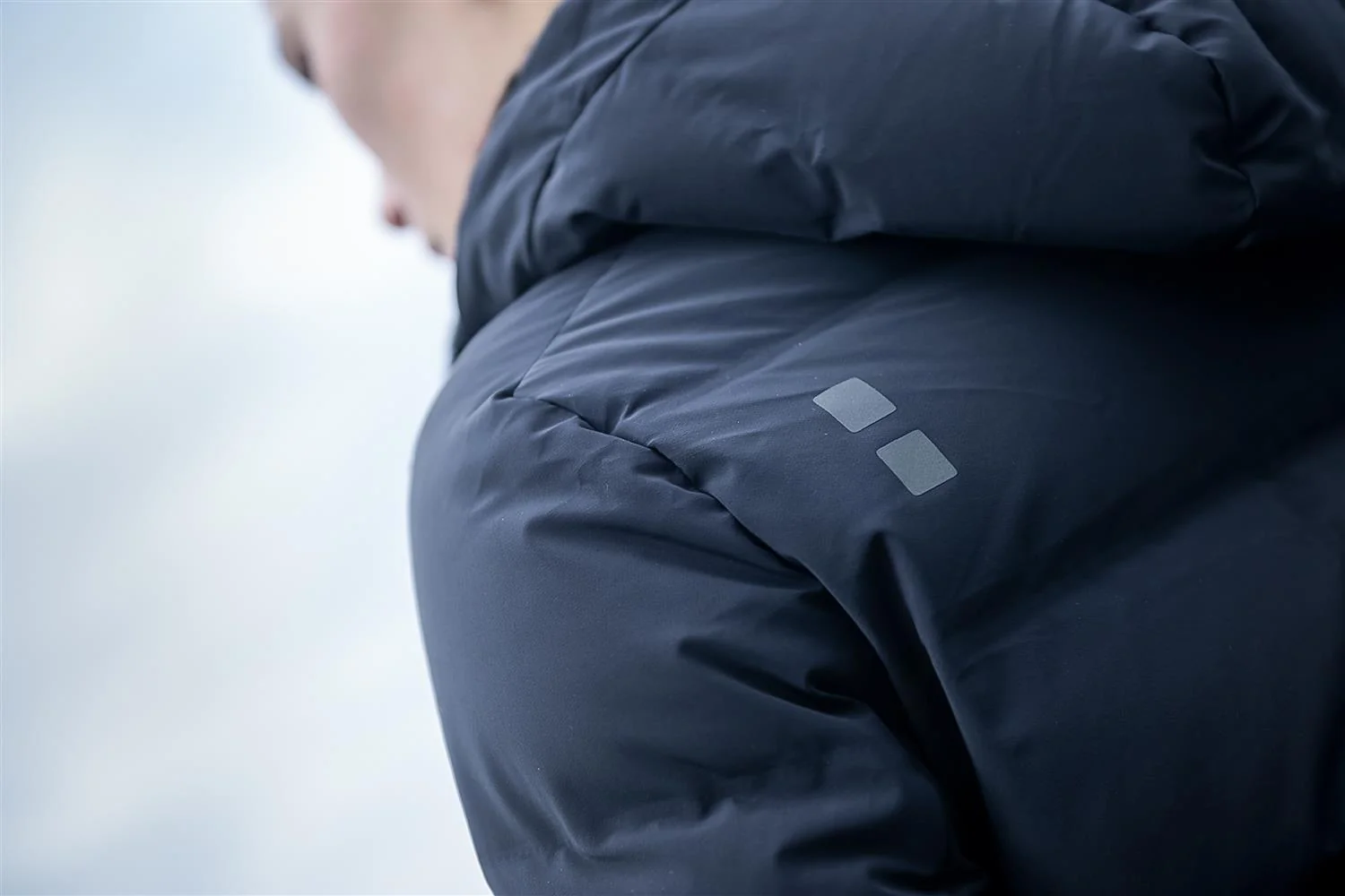 W Enigma Parka Down Collar  Black - Image 4