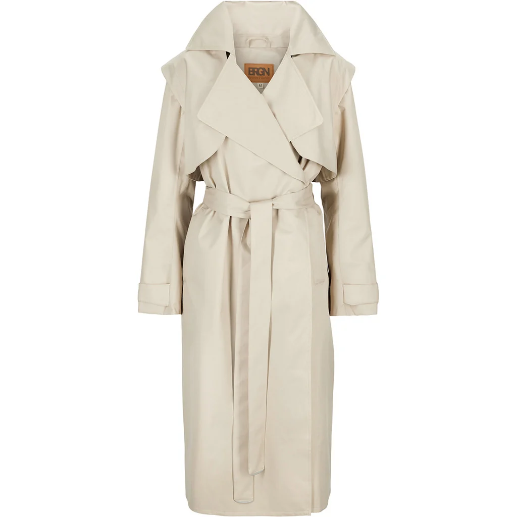Regndråpe Trench Coat Sand